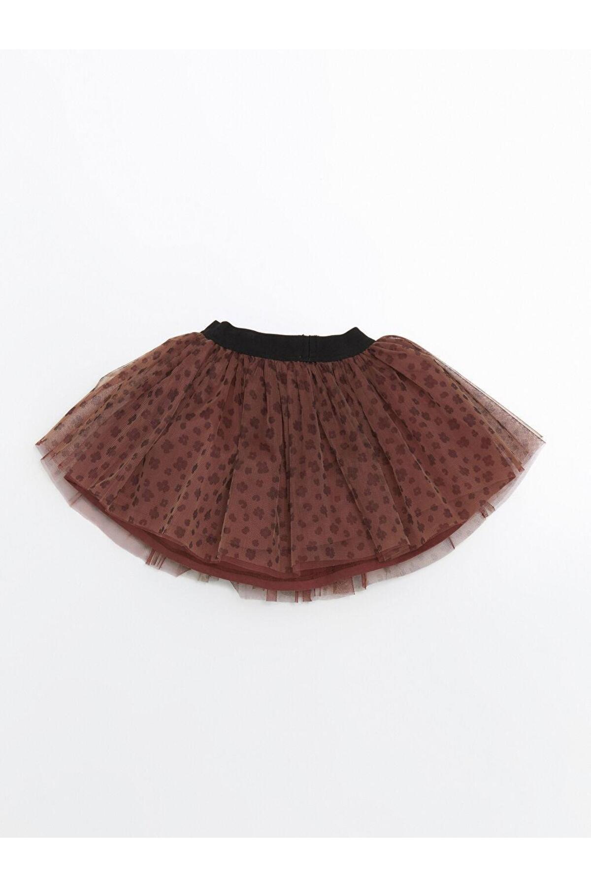 LC Waikiki LCW Kids  Baskılı Kız Çocuk Tişört ve Tütülü Etek 2'li fotoğrafı 7 (önizleme)