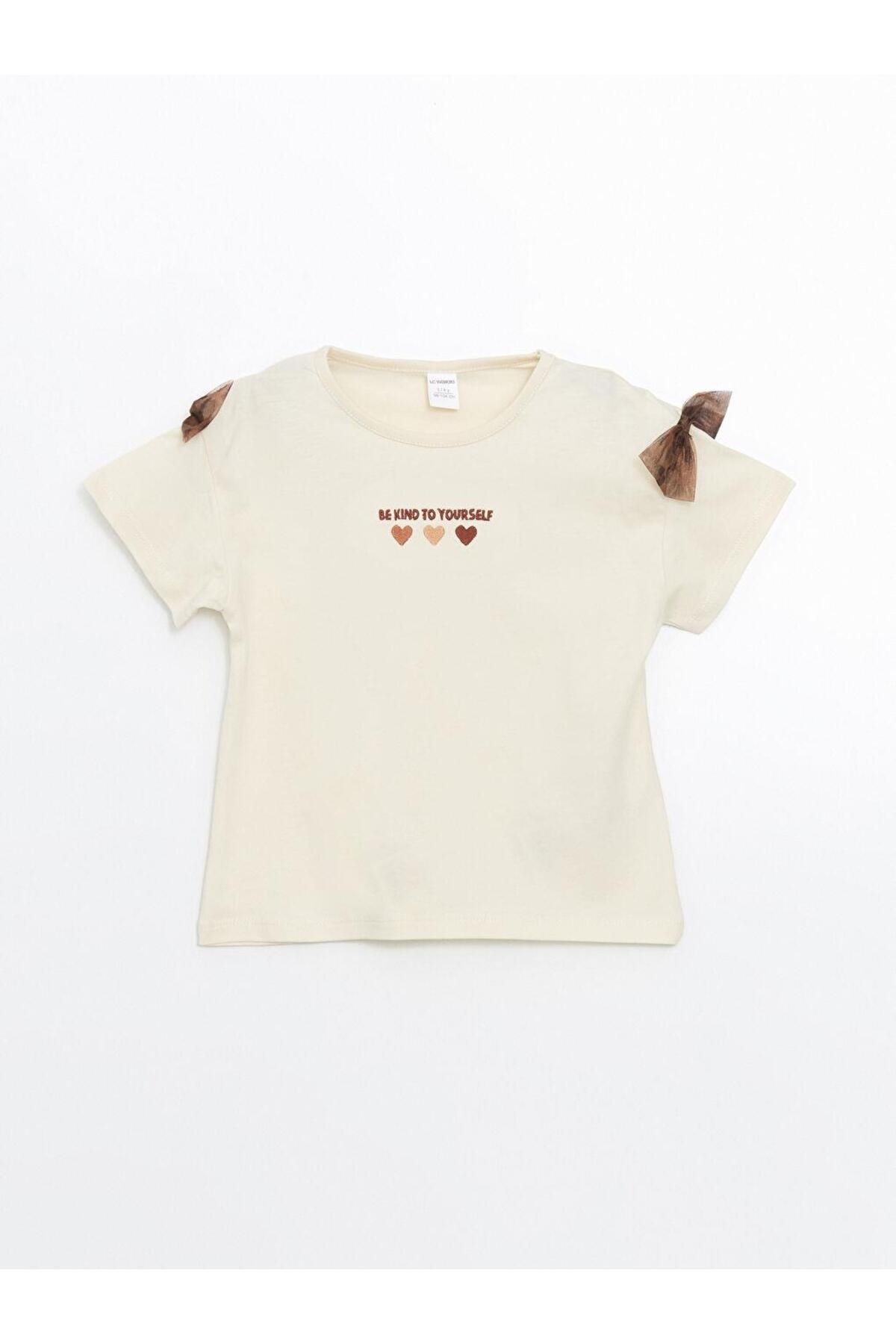 LC Waikiki LCW Kids  Baskılı Kız Çocuk Tişört ve Tütülü Etek 2'li fotoğrafı 2 (önizleme)