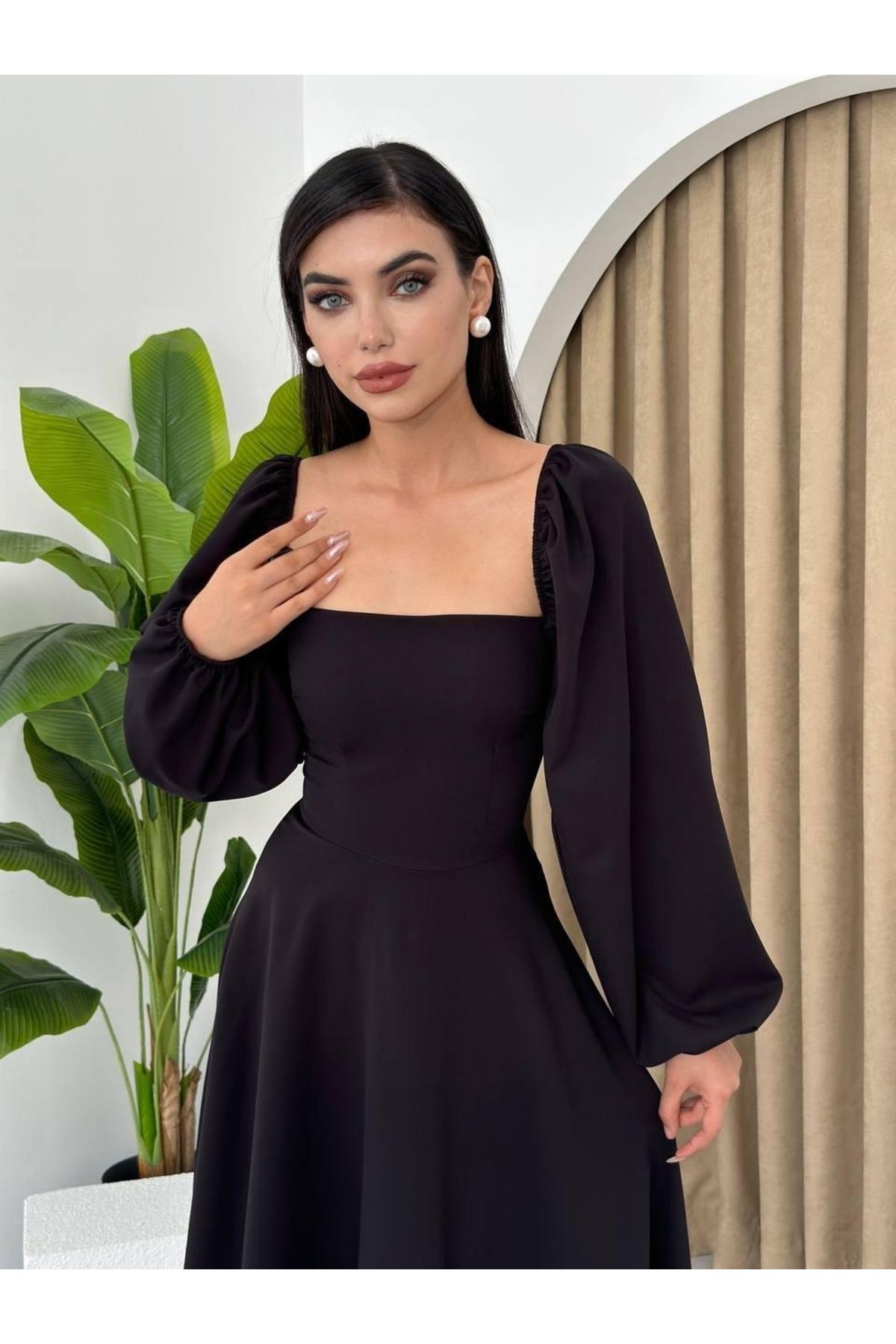 fh fashionhere Nouna Balon Kol Elbise