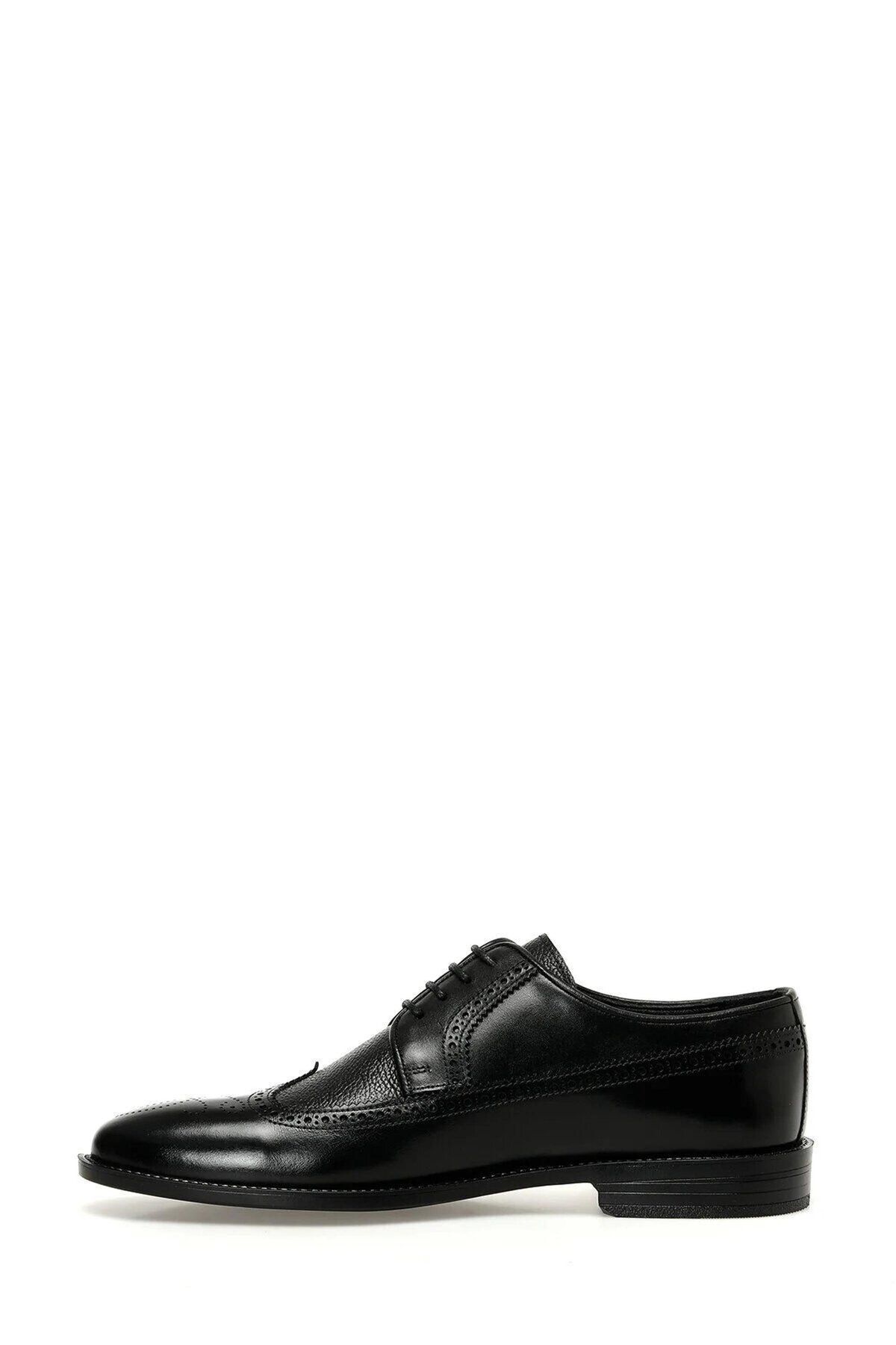 İnci-Genuine Leather Classic Men's Shoes Black Shoes 1