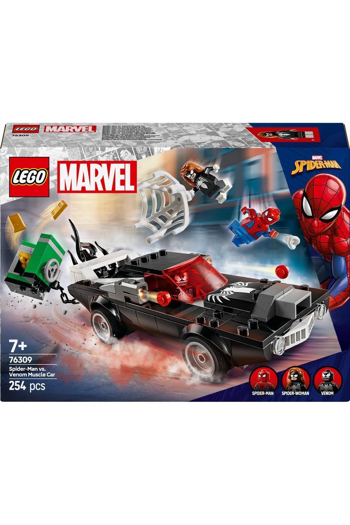 LEGO-Marvel Against Spider-Man and Venom Car - 7 Years Old and Above Construction Kit (254 Pieces) 3