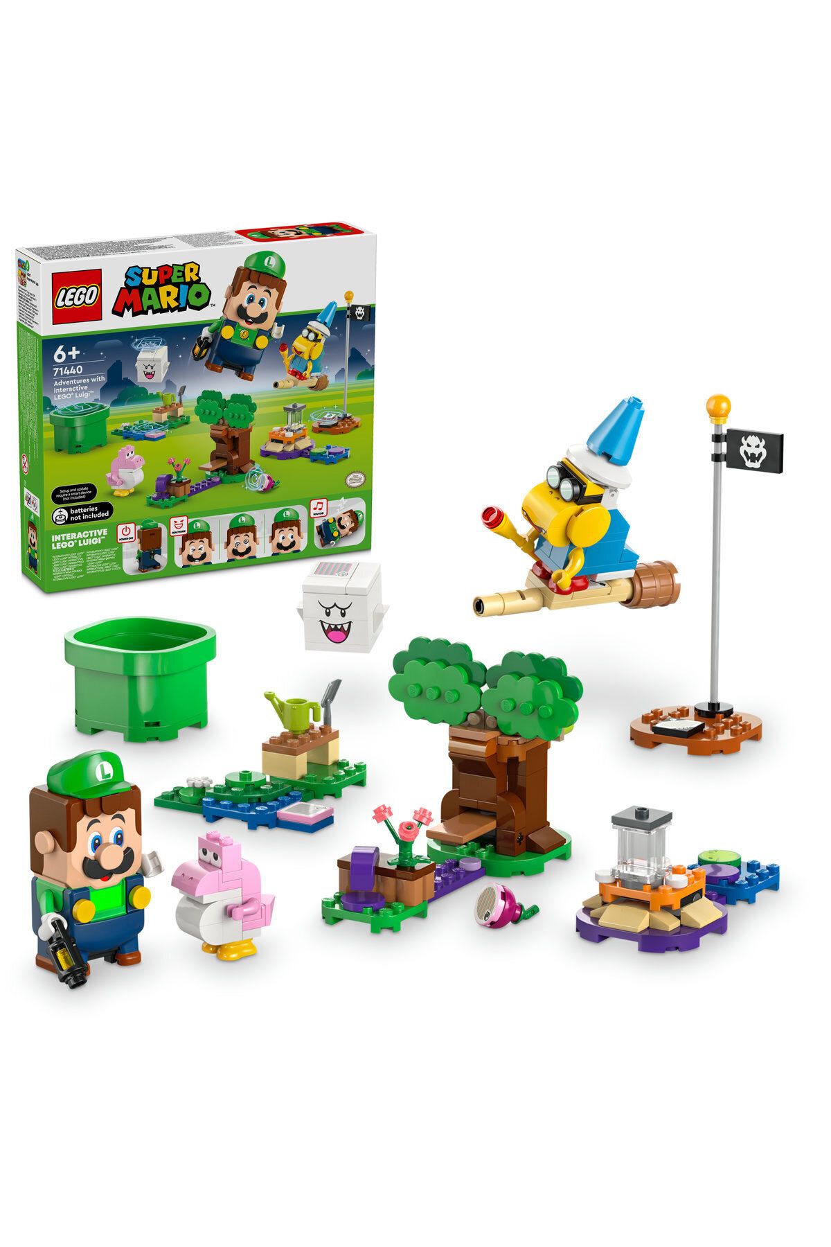 LEGO Super Mario Luigi - Set De Creație Pentru Vârste De 6 Ani Și Peste, Aventuri Interactive - One Size