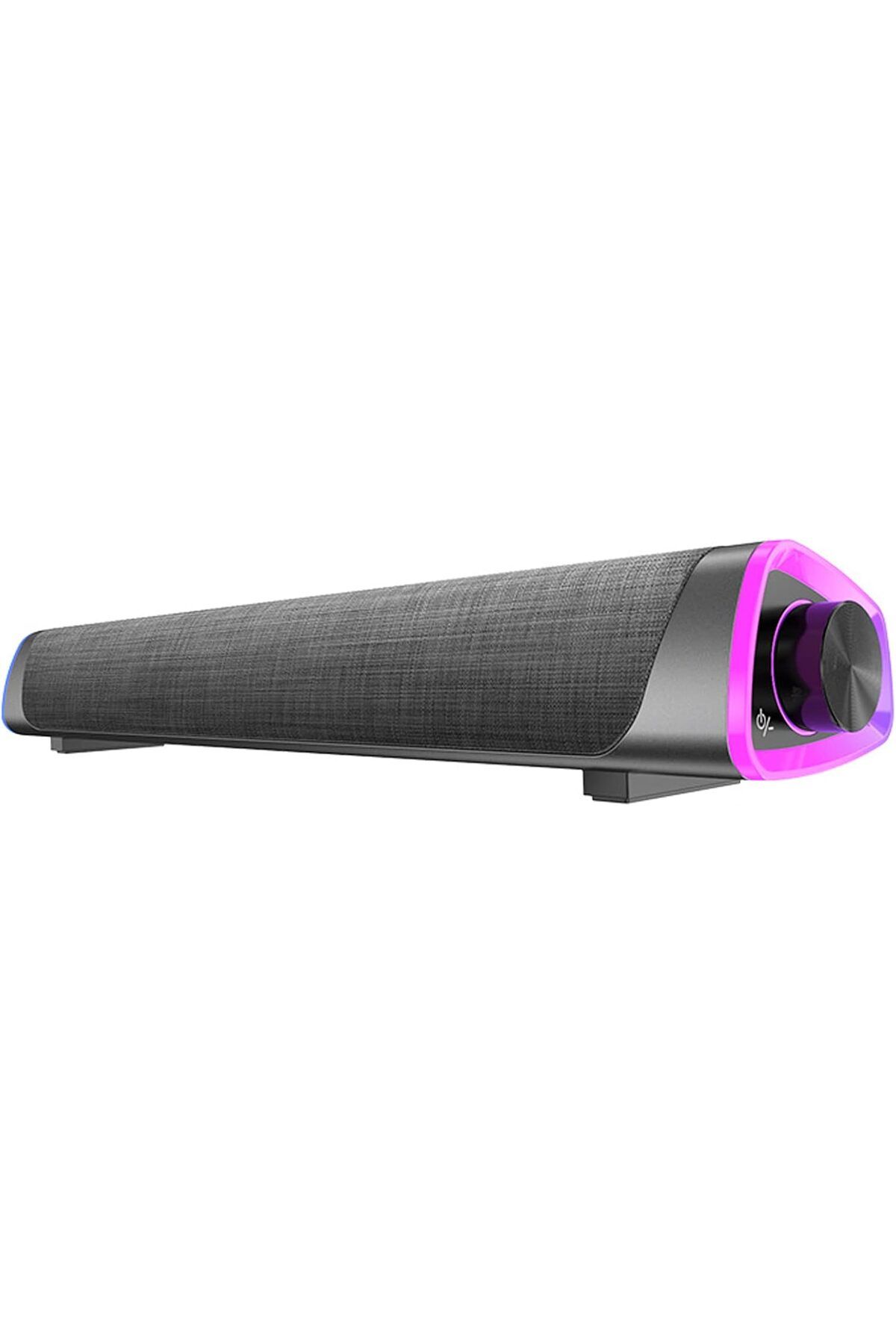 COOYA-مكبر صوت كمبيوتر سلكي بمنفذ USB، شريط صوت كمبيوتر RGB، صندوق صوت محيطي ثلاثي الأبعاد مع مقبض للتحكم في مستوى الصوت 1