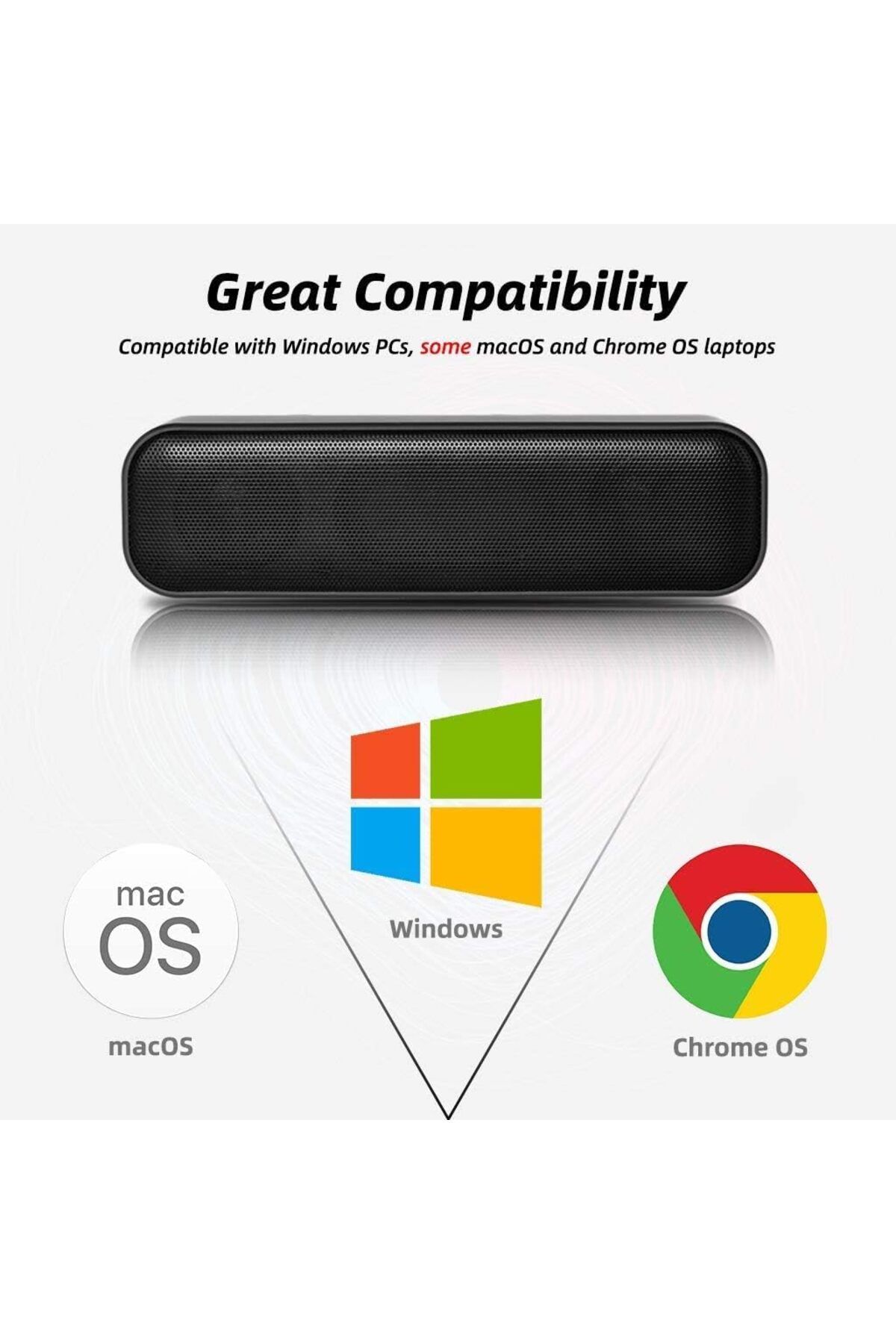 COOYA-USB Powered Computer Speaker, Mini Stereo Wired Desktop, Compatible with various devices system 3