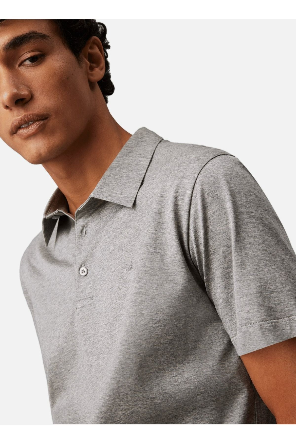 تی شرت خاکستری مردانه T 0 اورجینال Calvin Klein