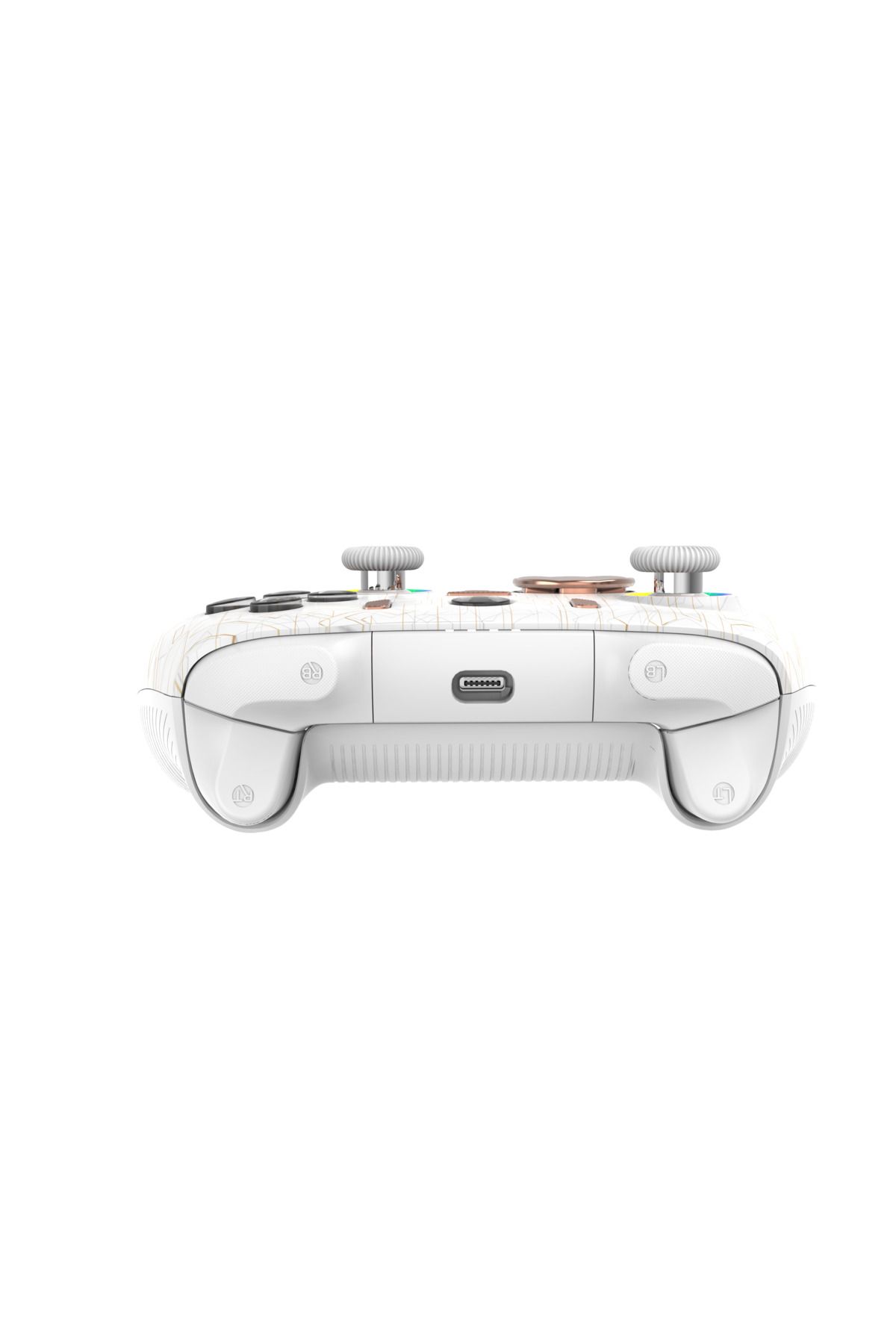 THRONE-Tactical Hero 2.4 Ghz/Bt Dual Mode - Rgb - Bottom and Back 4 Macro- Vibration - Gamepad with Turbo Mode 6