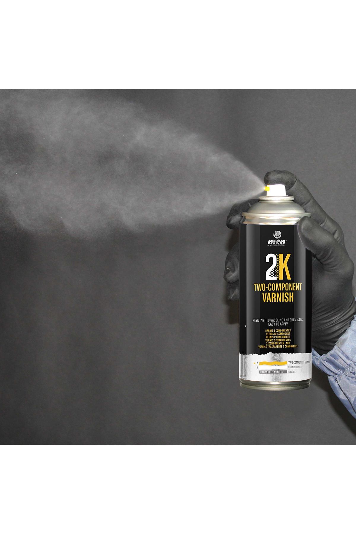 Generic-2K Two-Component Varnish Spray - High Gloss, Durable Finish, Chemical and Gasoline Resistant, 400ml 4