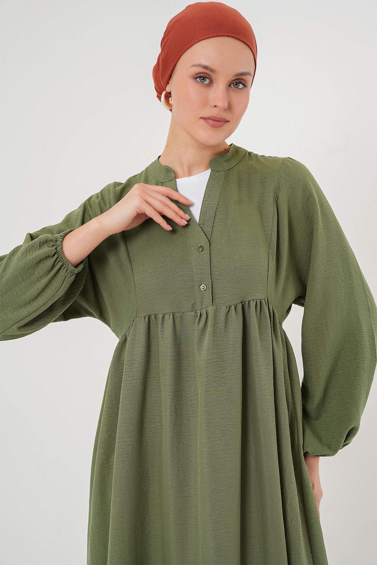 Bigdart-Langes Hijab-Kleid für Damen 2525 – Khaki 3