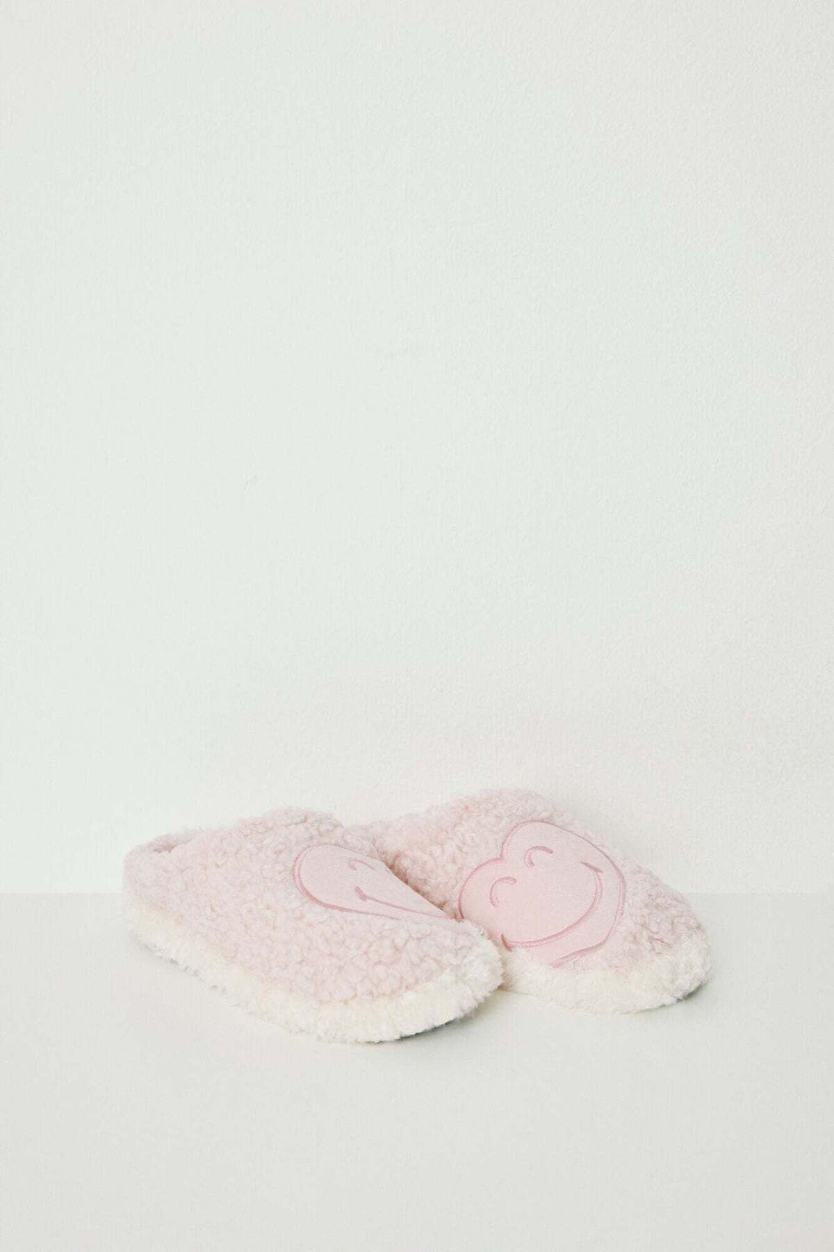 Women'secret-Faux shearling Smiley slippers 3