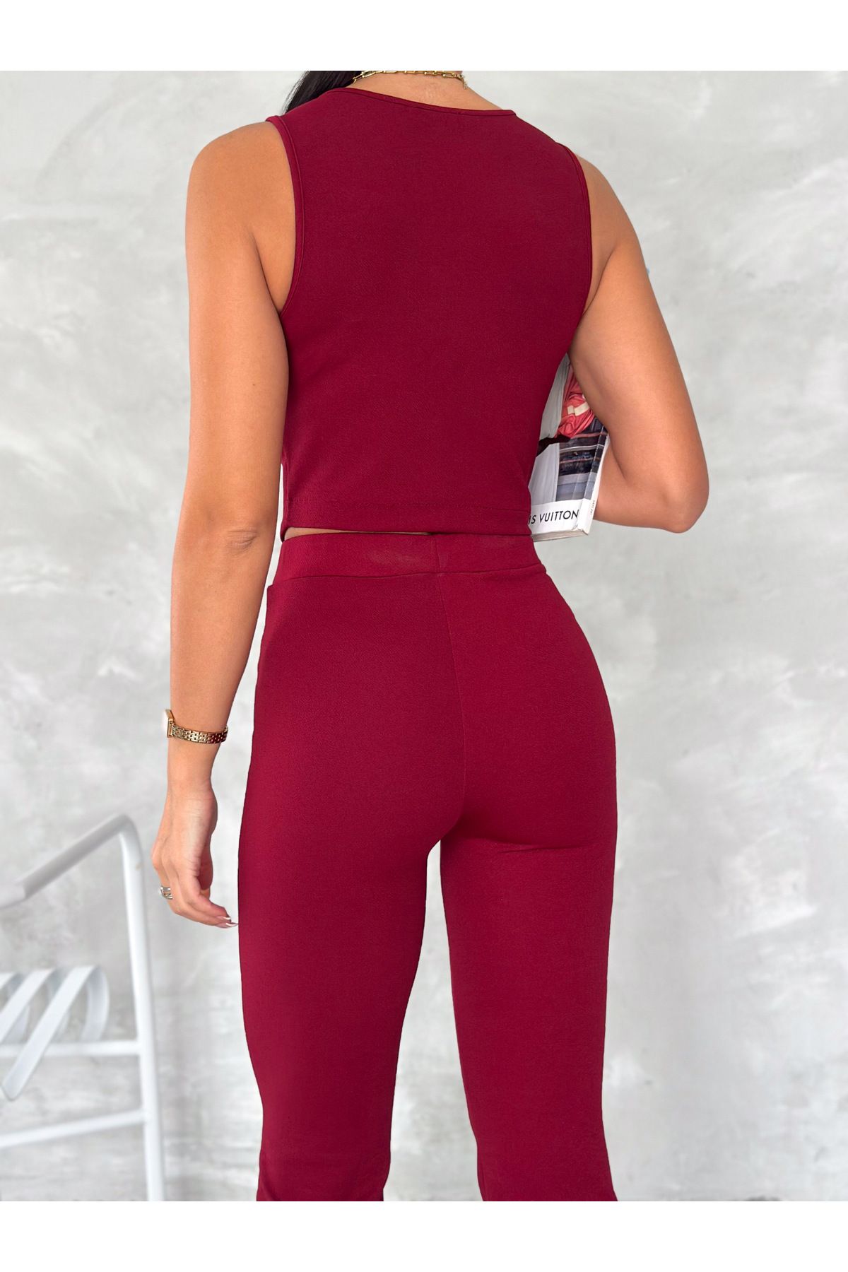 Cistern İstanbul-Women's Jacquard Vest Suit 5