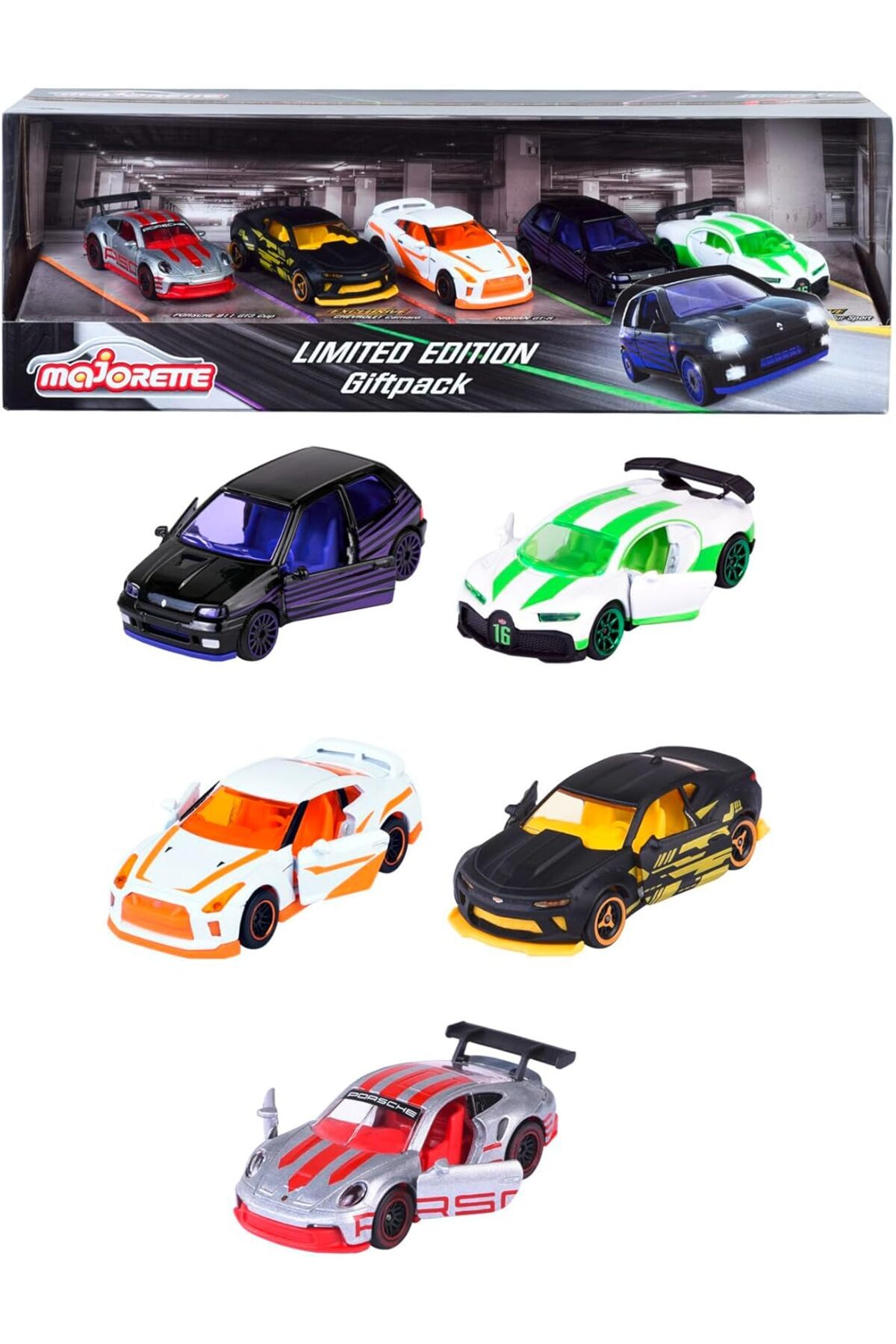 Majorette Limited Edition 10, 5 Model Cars (Renault, Porsche
