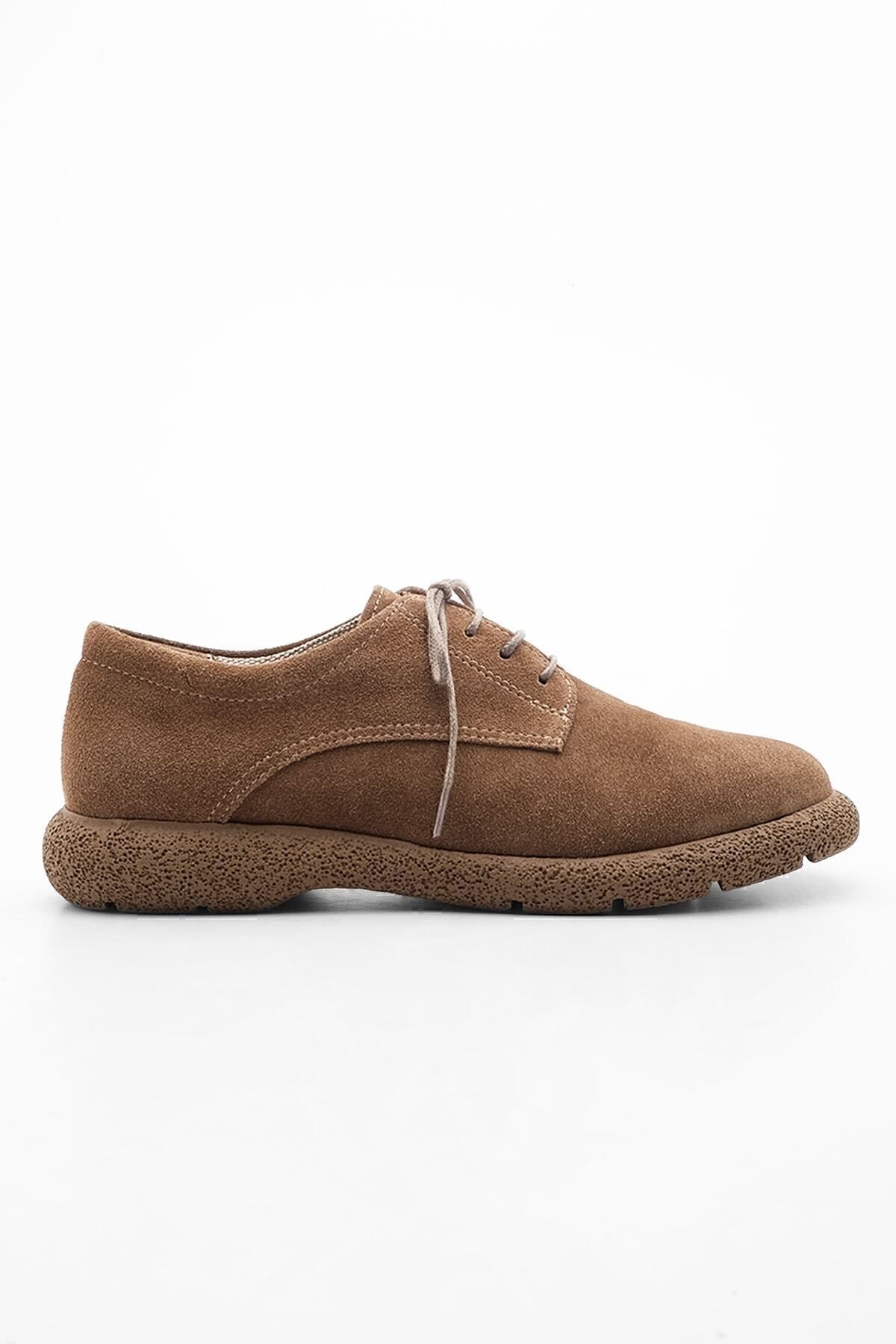Marjin-Damen-Oxford-Schuhe aus echtem Leder, Schnür-Freizeitschuhe, Allen-Wildleder 4