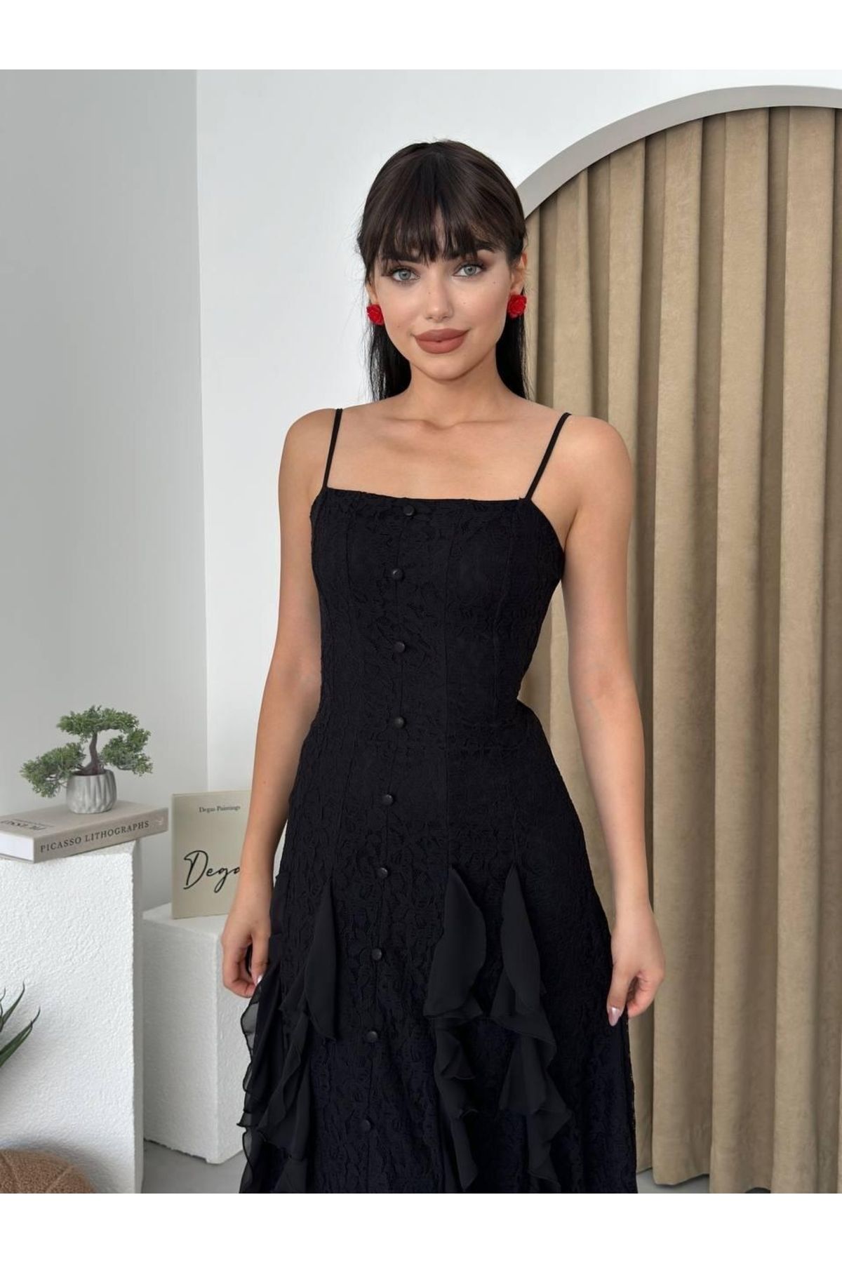 Aydoganticaret44 Tivoli İp Askılı Elbise