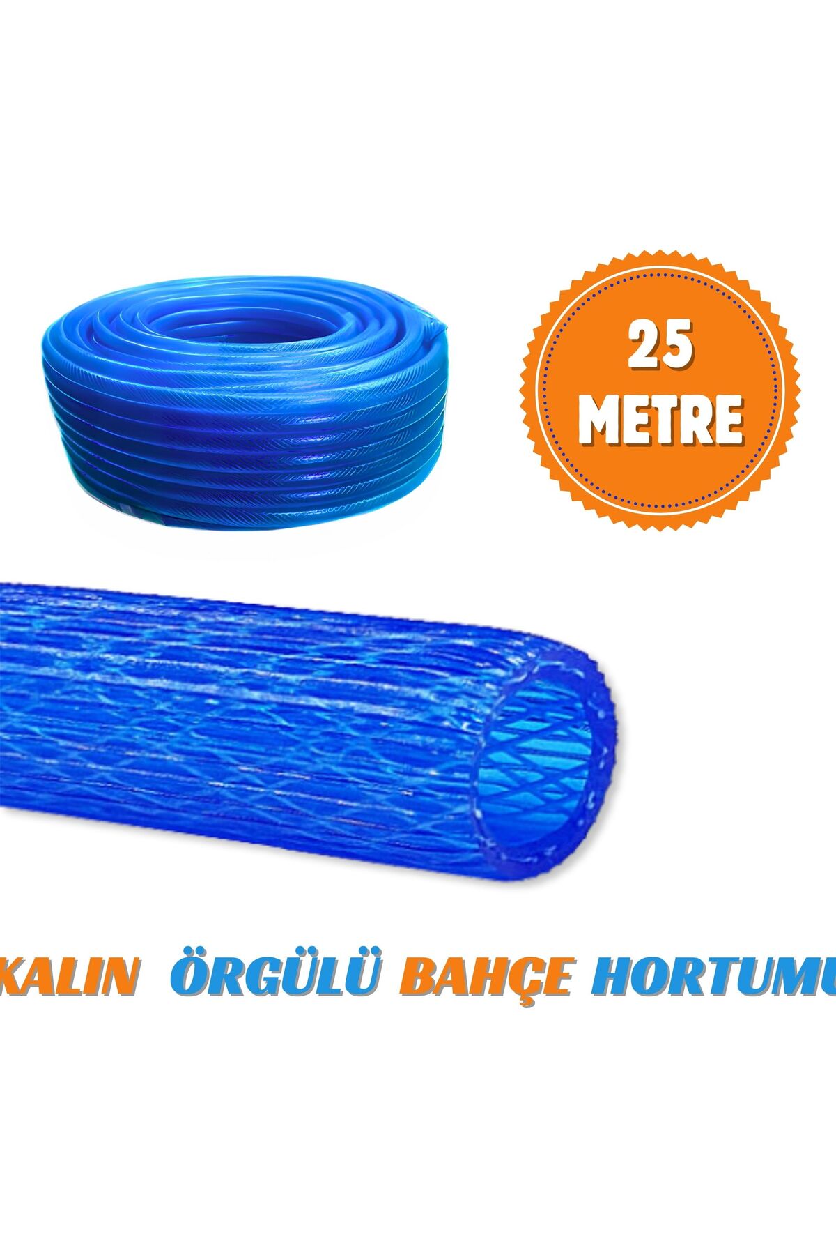 Sürmene Plastik 1/2 Kalın Örgülü Bahçe Hortumu – 25 Metre - Fiyatı