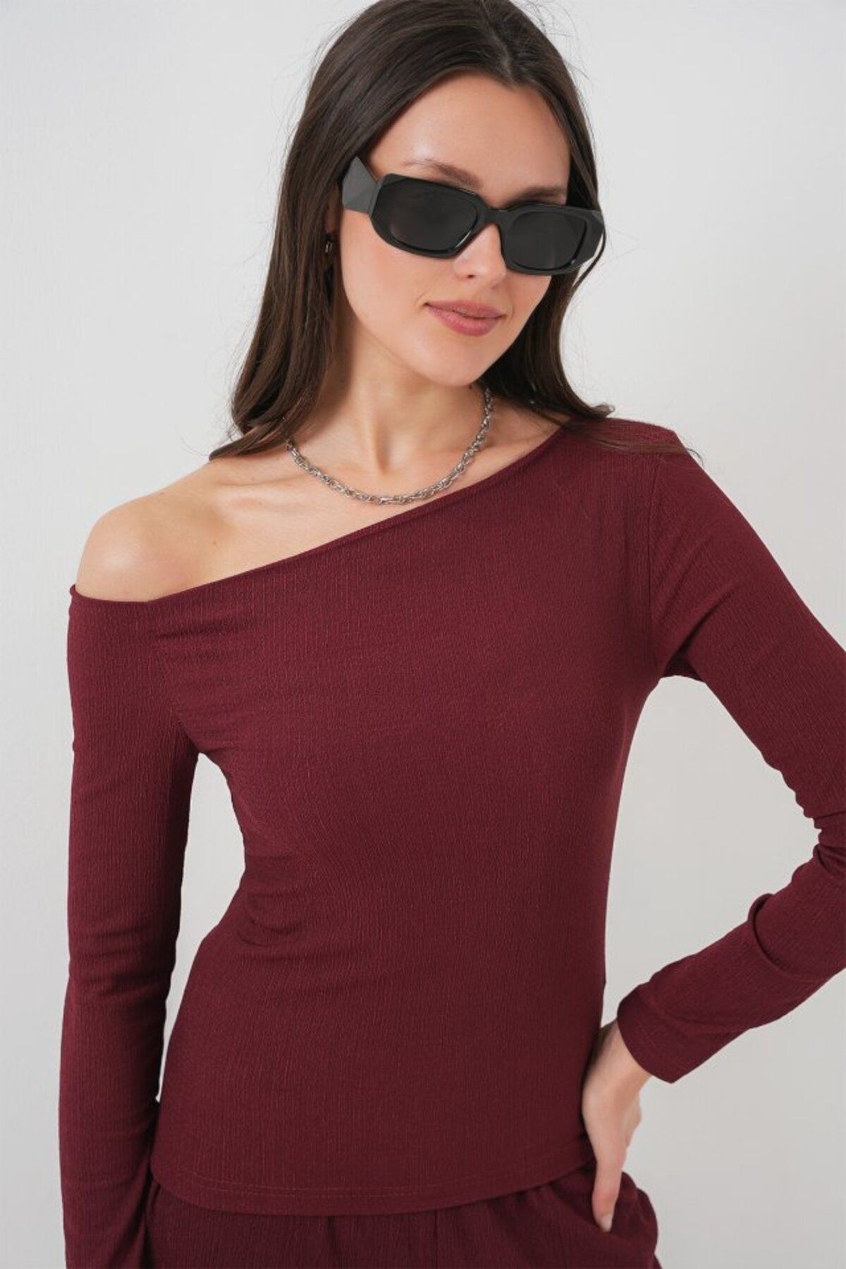 Albayrak 6708 Düşük Omuz Alt Üst Takım - Bordo