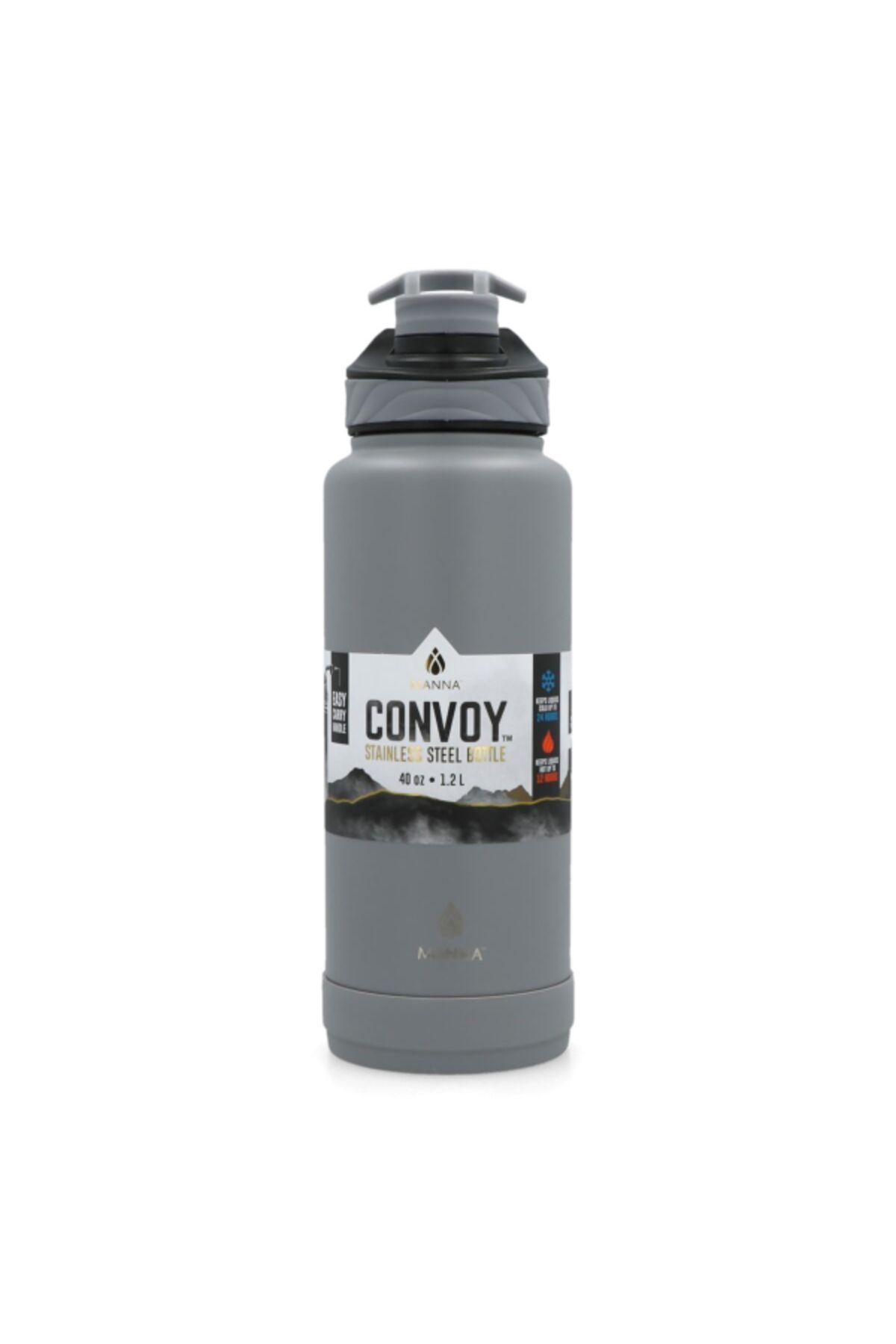 manna-Convoy Stainless Steel Easy Carry Handle Water Bottle 40oz 1