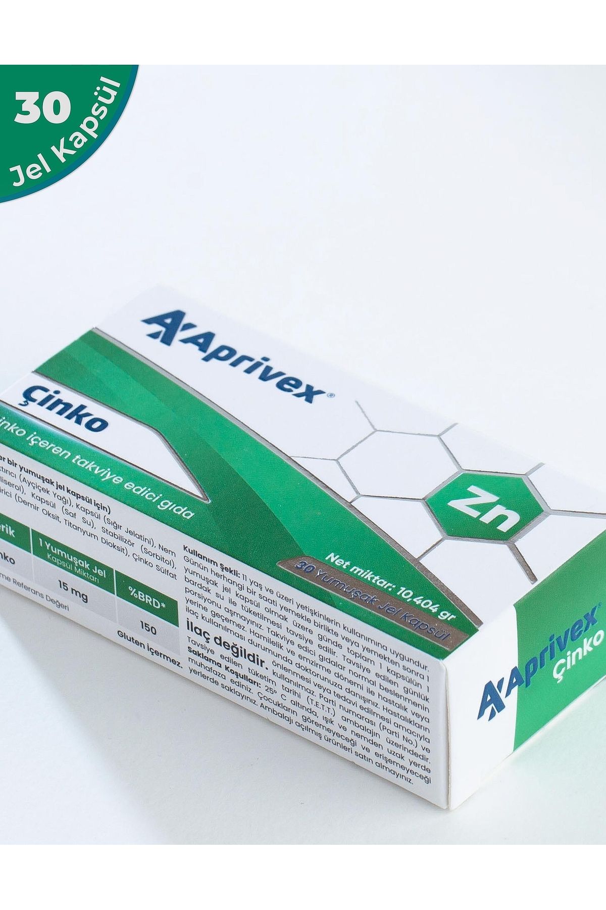 Aprivex-Soft Gel Capsule Zinc 30 2