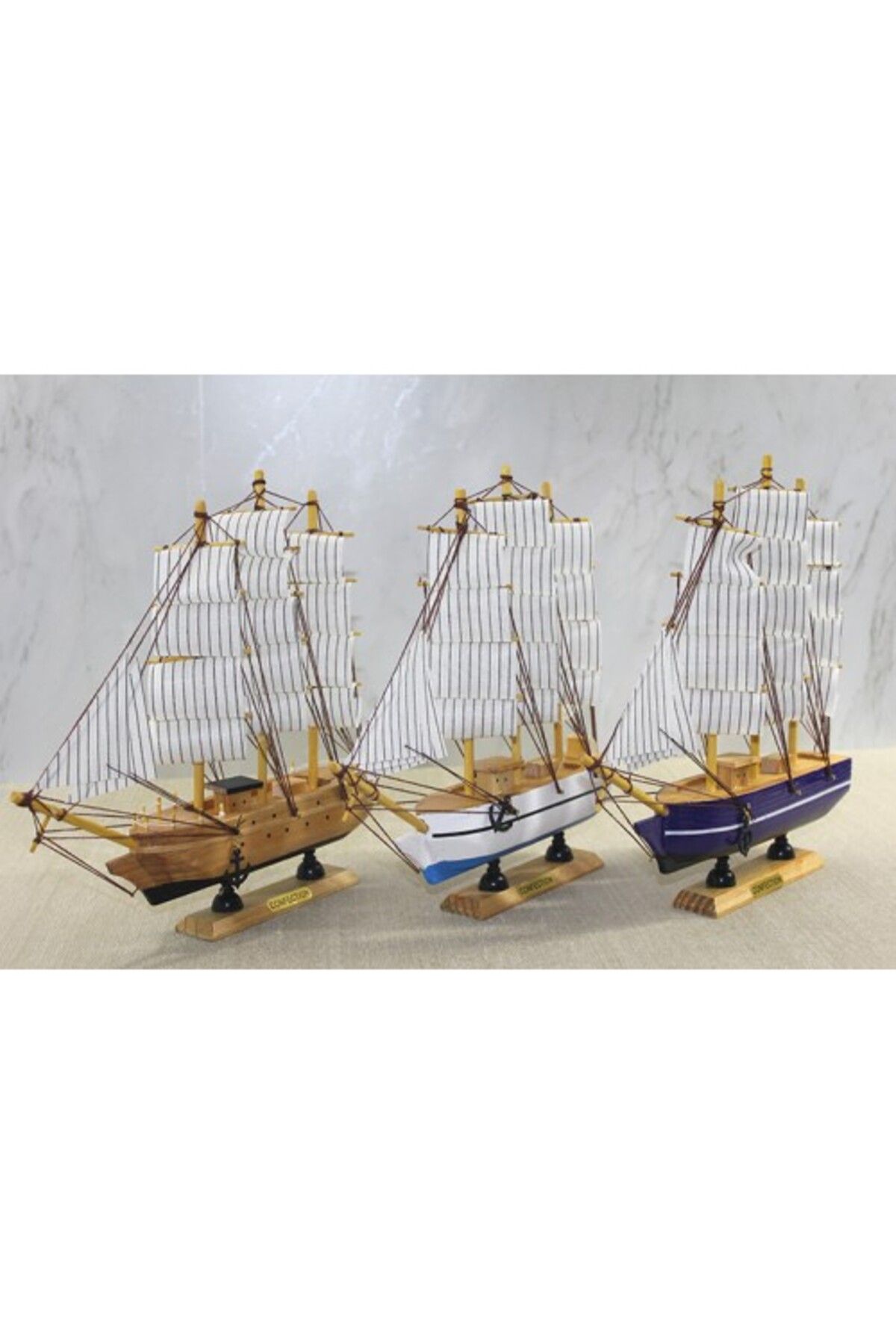 Mu Art Ahşap Ahşap Gemi Model 4