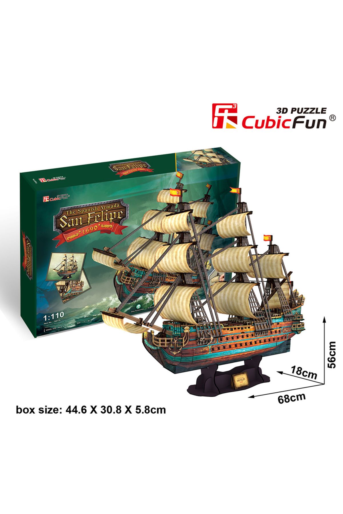 Cubic Fun 3D 248 Parça Puzzle San Felipe Gemisi