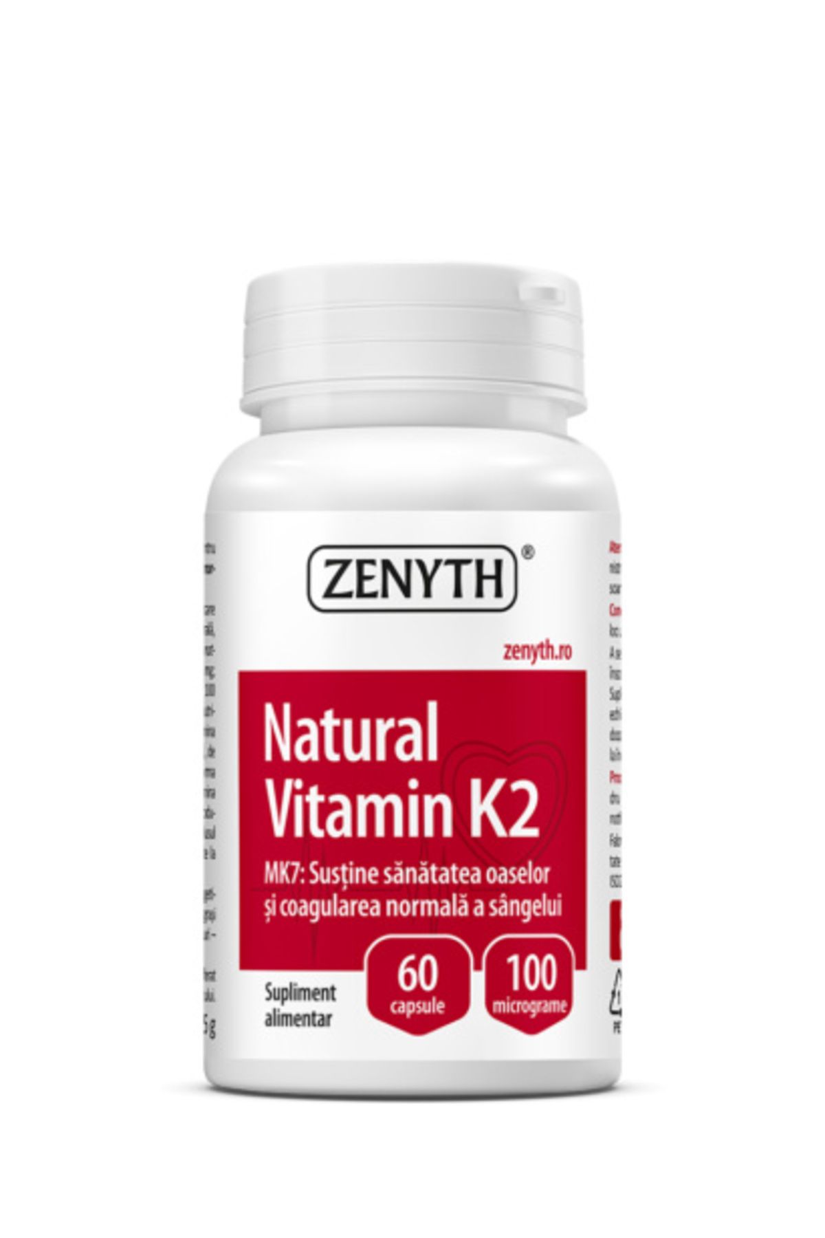 ZENYTH Vitamina K2 Naturala 60 Cps - One Size