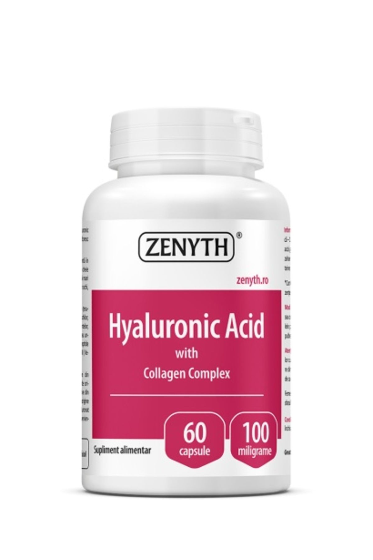 ZENYTH Acid Hialuronic Cu Complex De Colagen 60 Cps - One Size