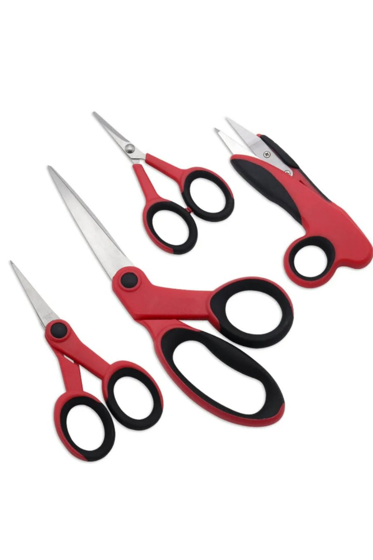 Kezban Tekstil-Kzn Set of 4 Professional Tailor Scissors - Fabric, Edge, Thread and Hobby Scissors 3