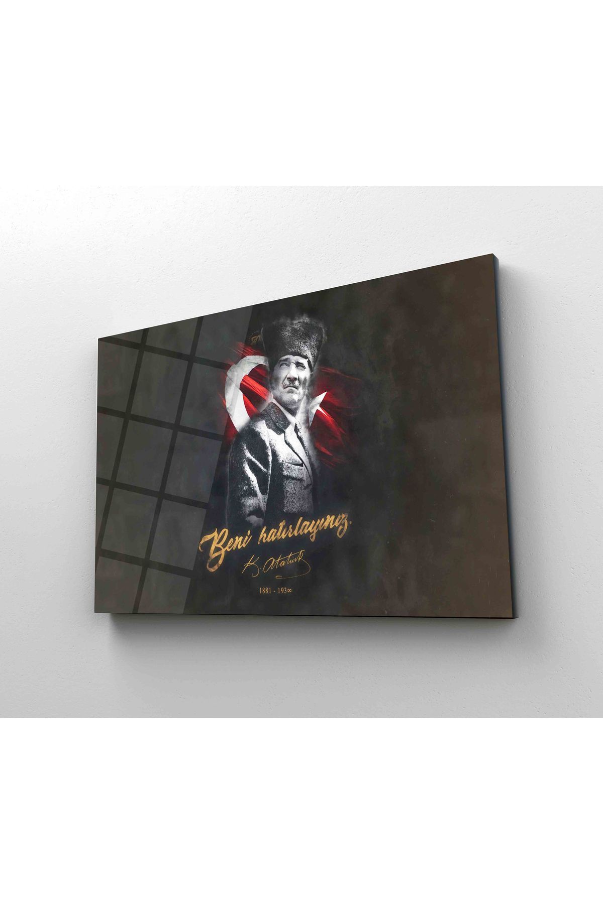 hediye anı.com ATATÜRK CAM TABLO