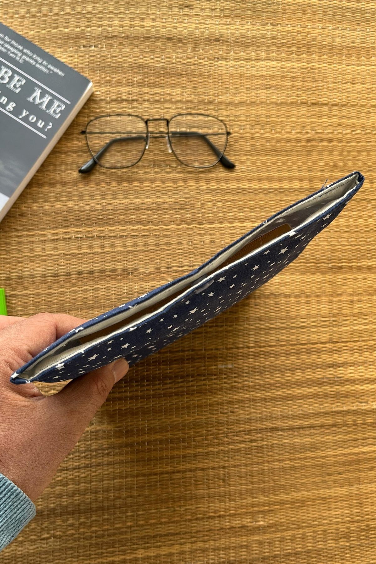 Outlet Çarşım-Starry Navy Blue Book Case 4