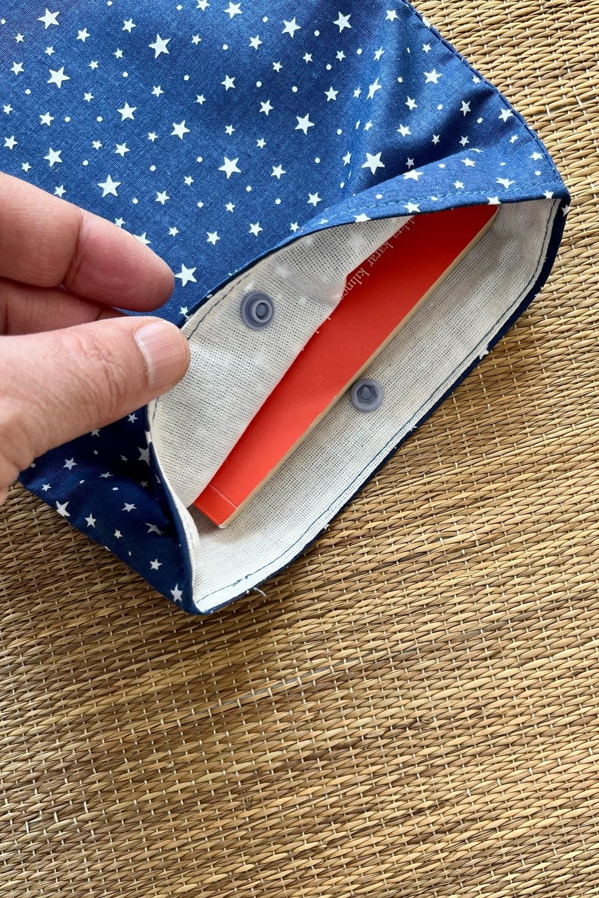 Outlet Çarşım-Starry Navy Blue Book Case 6