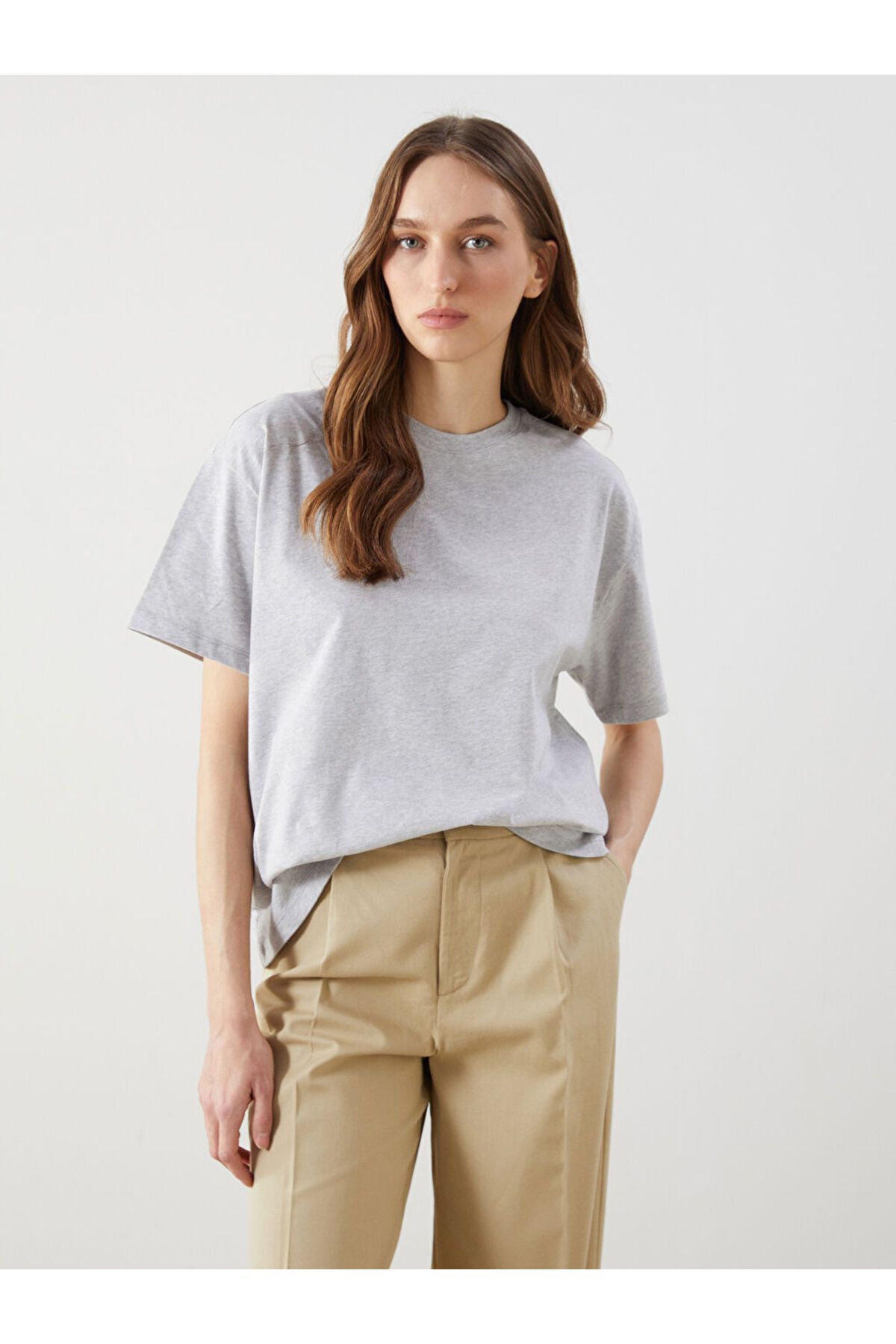 LC Waikiki Bisiklet Yaka Oversize Kadın Tunik