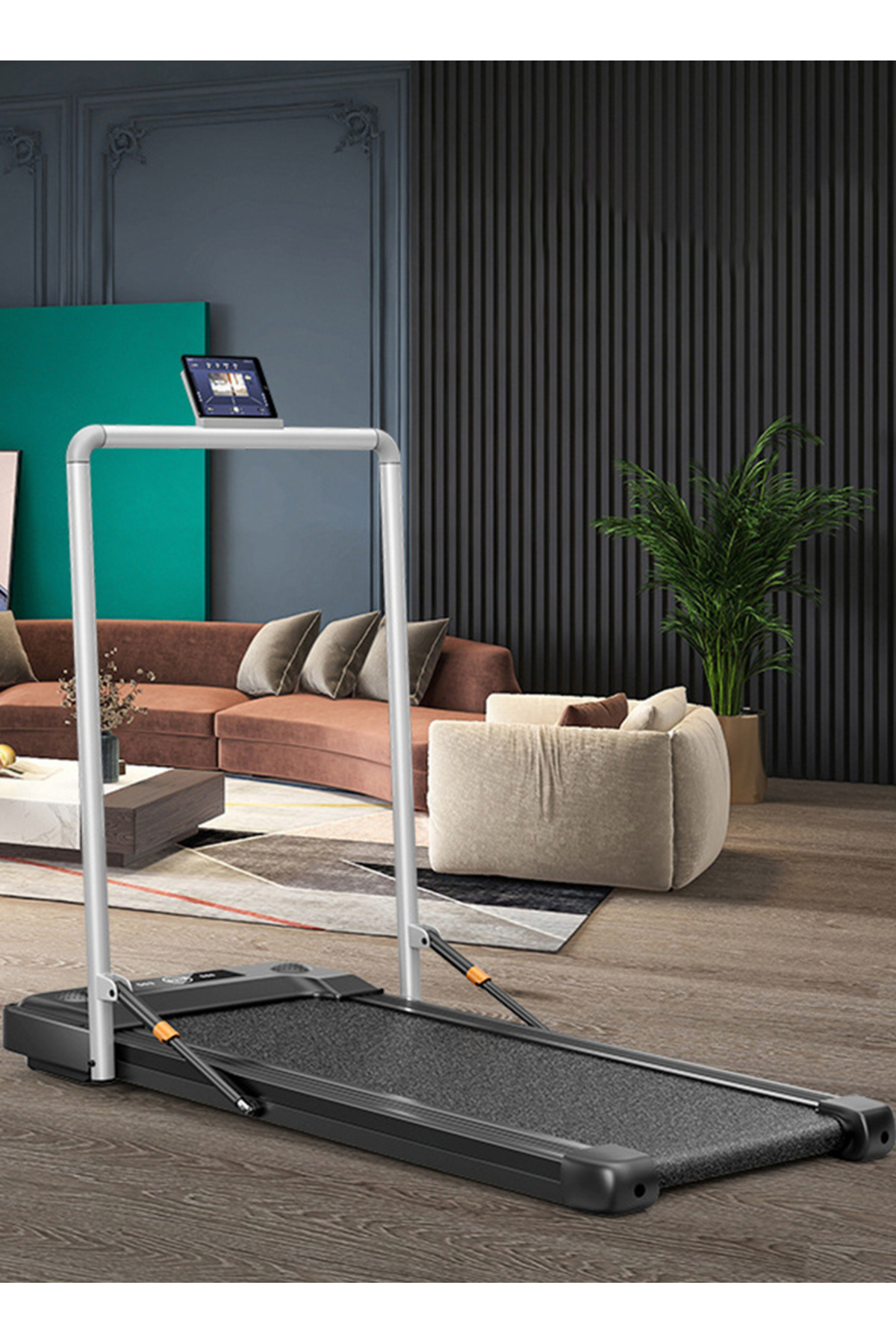 ETG-2.0HP 1-8km/h Small Home Walk-Behind Treadmill with Bluetooth Connection, Foldable, Multi-Functional 1