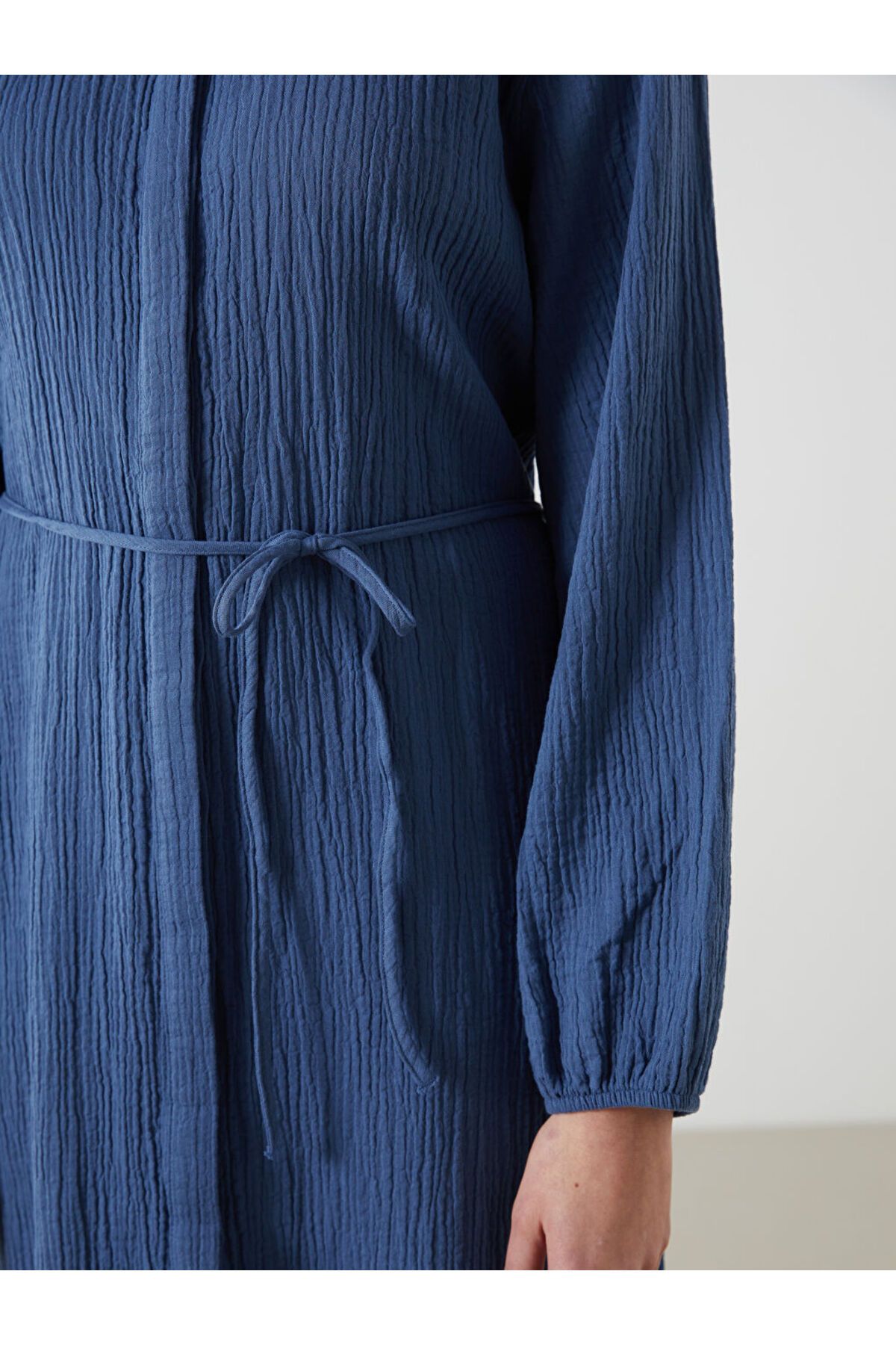 LC Waikiki Yeni Sezon Hakim Yaka Muslin Kadin Gomlek Elbise - S5KA32Z8