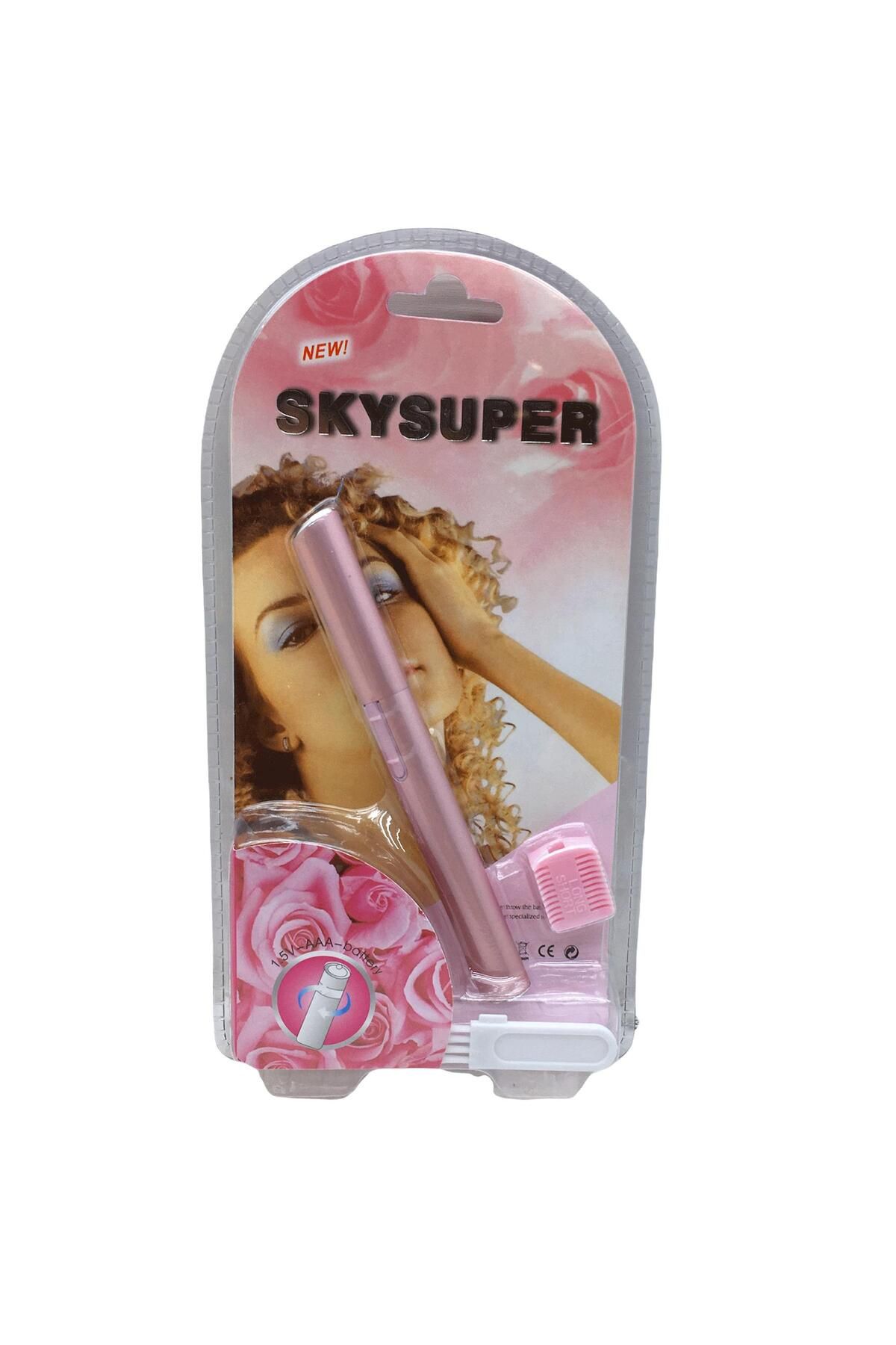 Skysuper Pembe Pilli Yanak Kıl Alma Makinası-