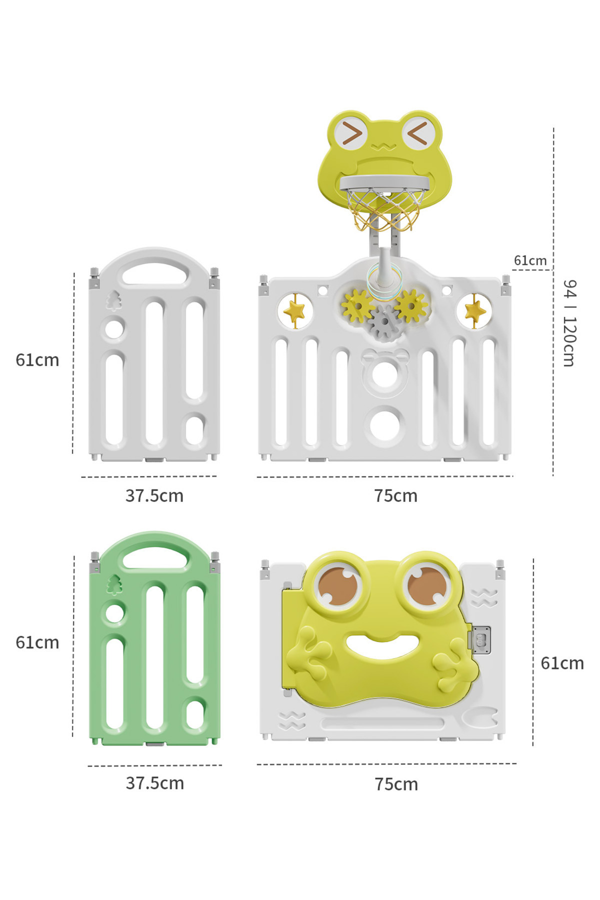 Ma Baby-Baby Playpen, Safety Baby Gate Playpen for Babies and Toddlers Sturdy 4
