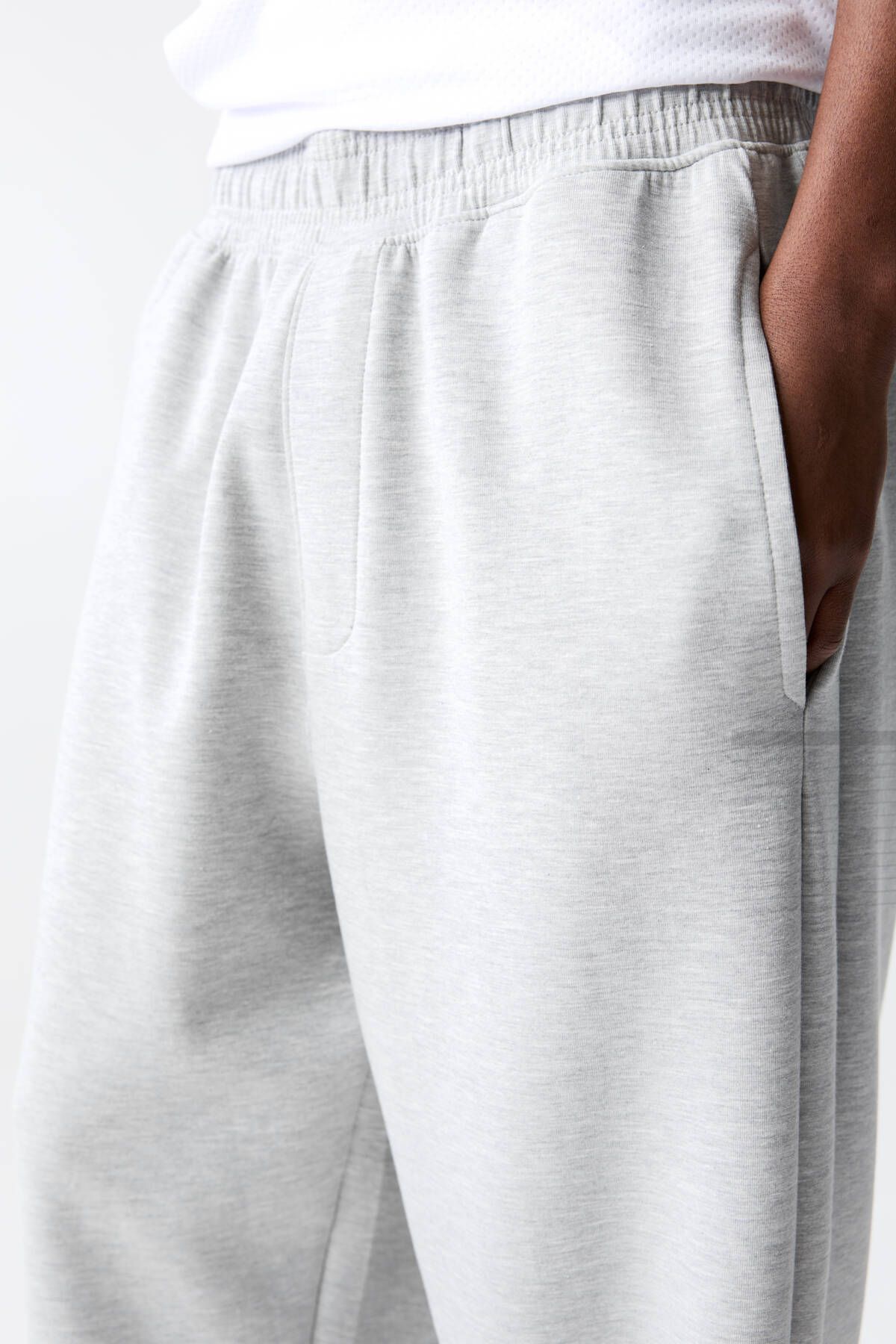 شلوار خاکستری مردانه لباس با پارچه شش Pull Bear Pull & Bear