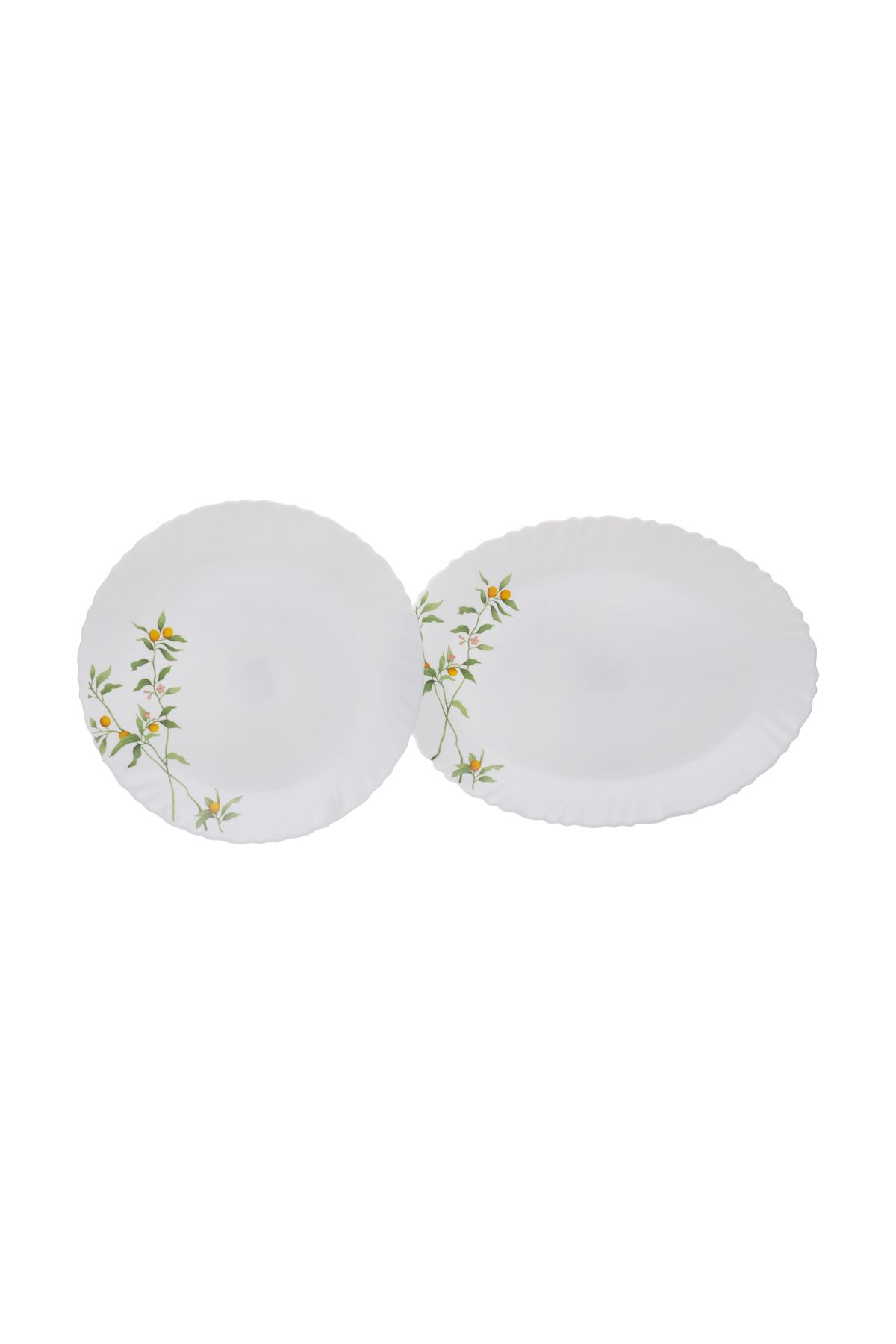 ROYALFORD-44 Pcs Opalware Dinner Set, Orange Blossom, Floral Design RF10678 3