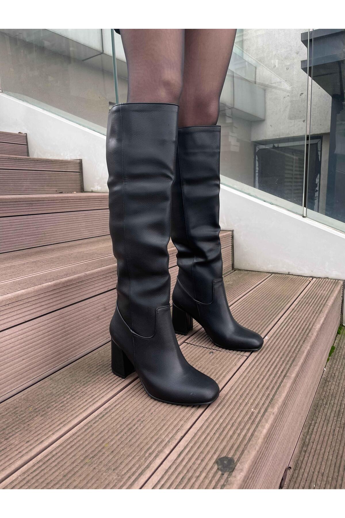 Elvinin Tarzı  Lenda ( Siyah ) Pütürlü - Görsel 3