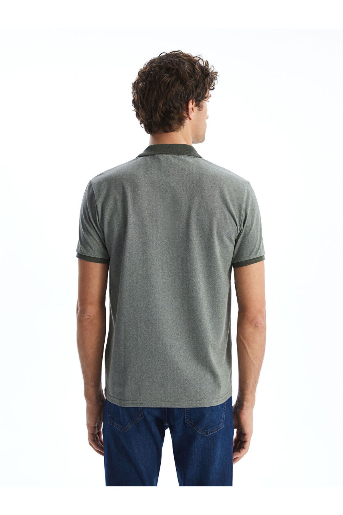 LC Waikiki-Ανδρικό κοντομάνικο μπλουζάκι LCW ECO Polo Neck 4