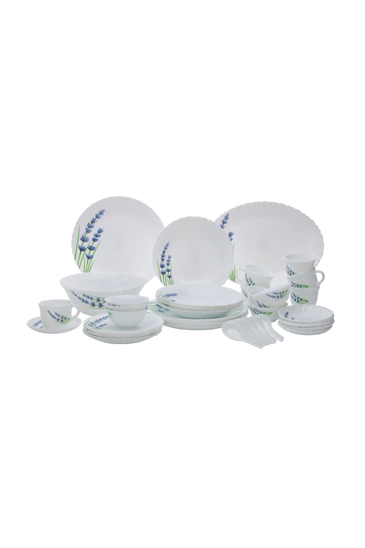 ROYALFORD-44 Pcs Opalware Dinner Set, English Lavender, Floral design | RF10679 2