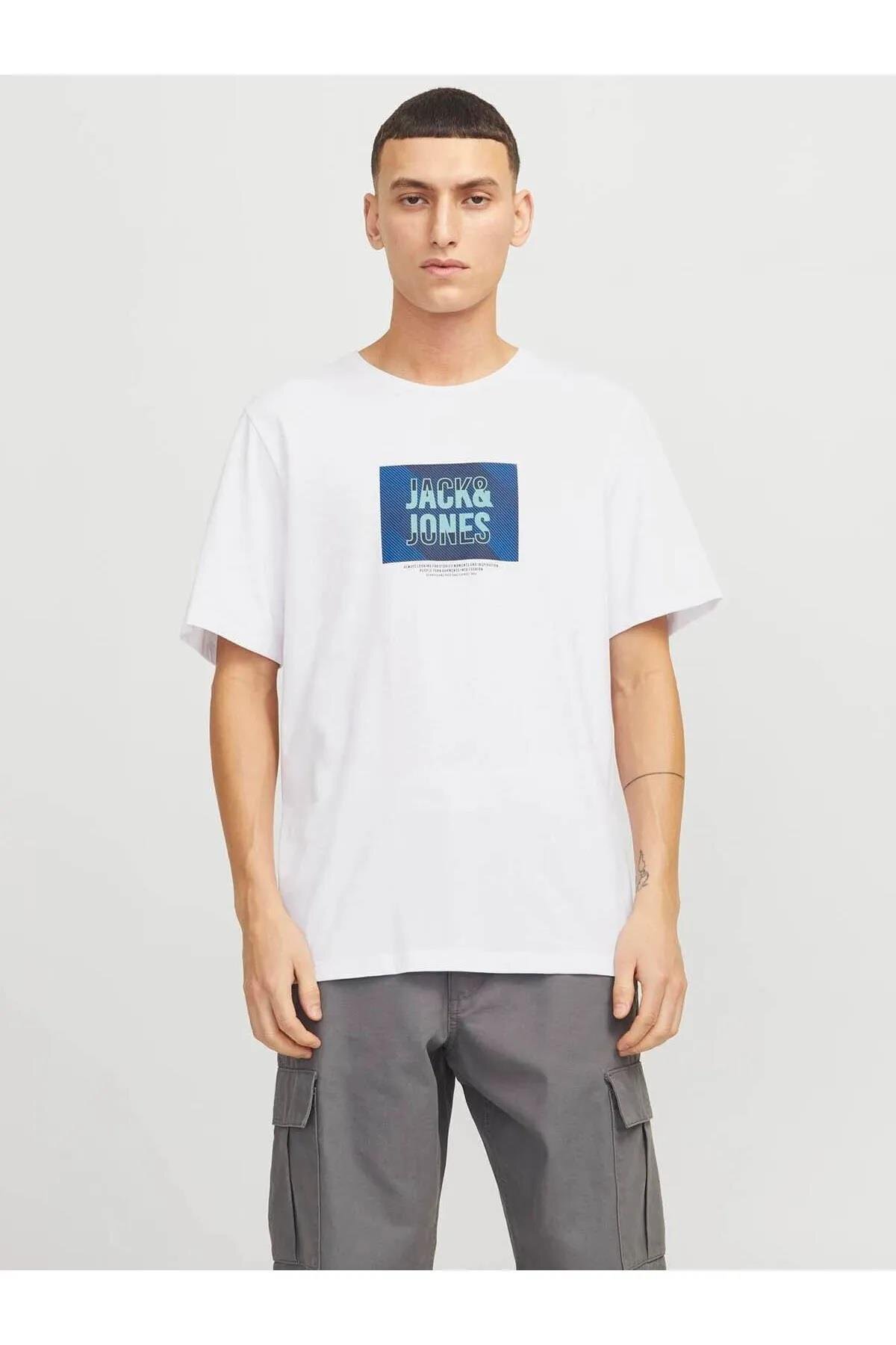جک اند جونز تی شرت مردانه Jjhudson Tee Ss Crew Neck Ln 12268477
