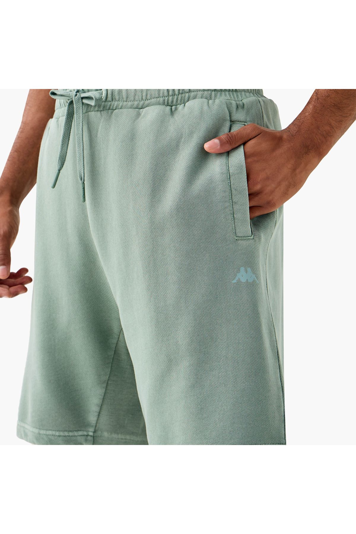 Kappa-Textured Shorts With Drawstring Closure And Pockets 4