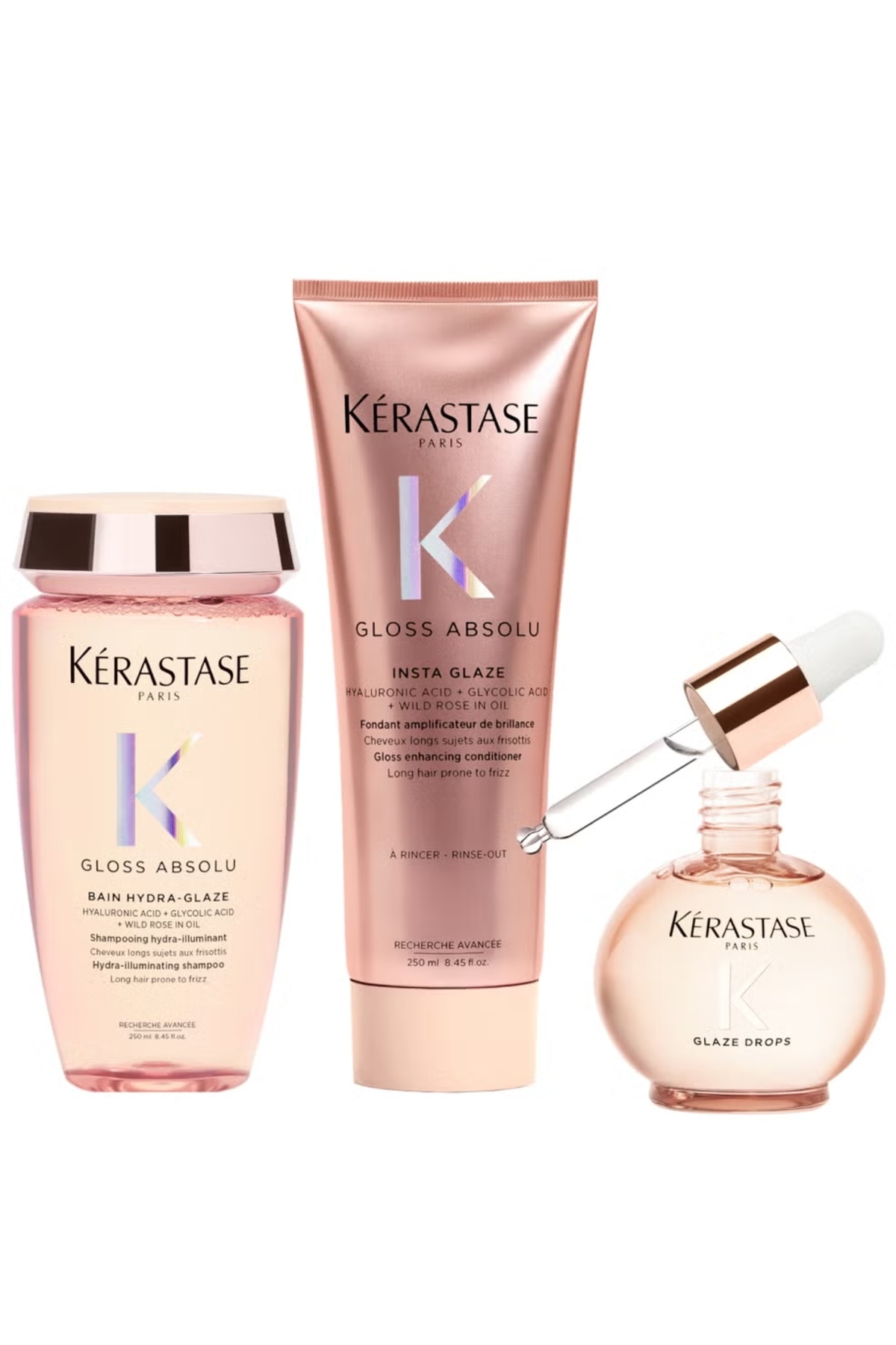 Kerastase Kérastase Gloss Absolu Shampoo, Conditioner and Oil Trio