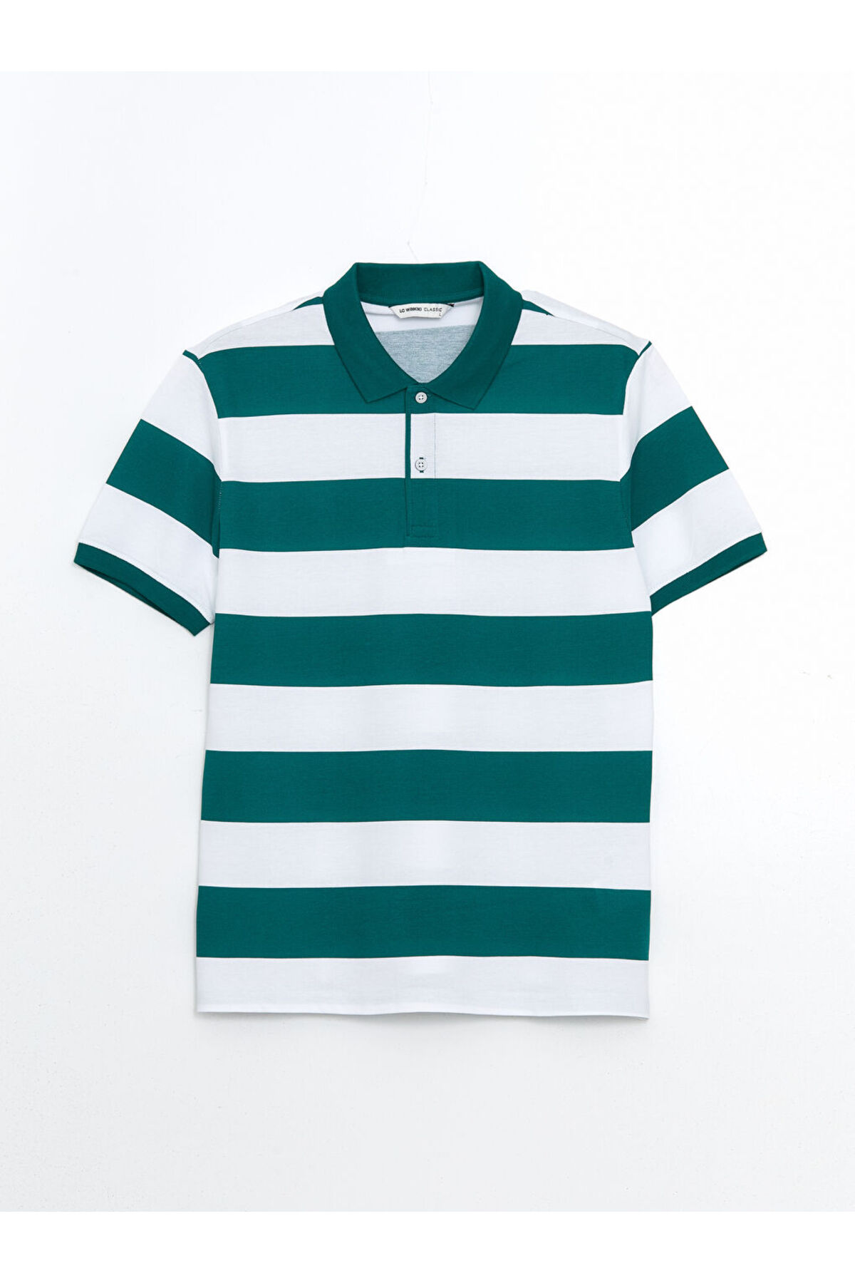LC Waikiki LCWAIKIKI Classic Polo Collar Short Sleeve Striped Pique Men's T-Shirt