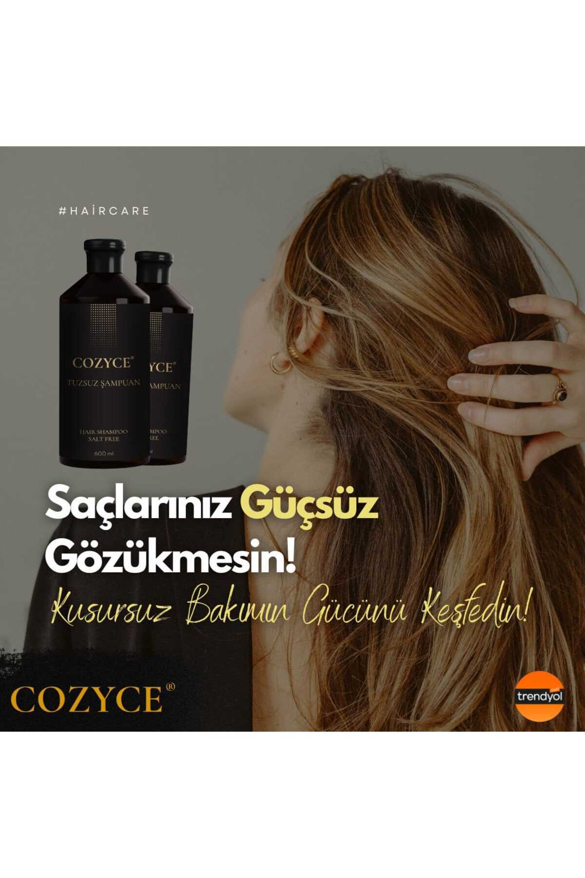 Protein Tuzsuz Şampuan Brezilya Fönü Keratin Saç Düzleştirici Keratin Seti — COZYCESET2Lİ — تصویر 3 از 8
