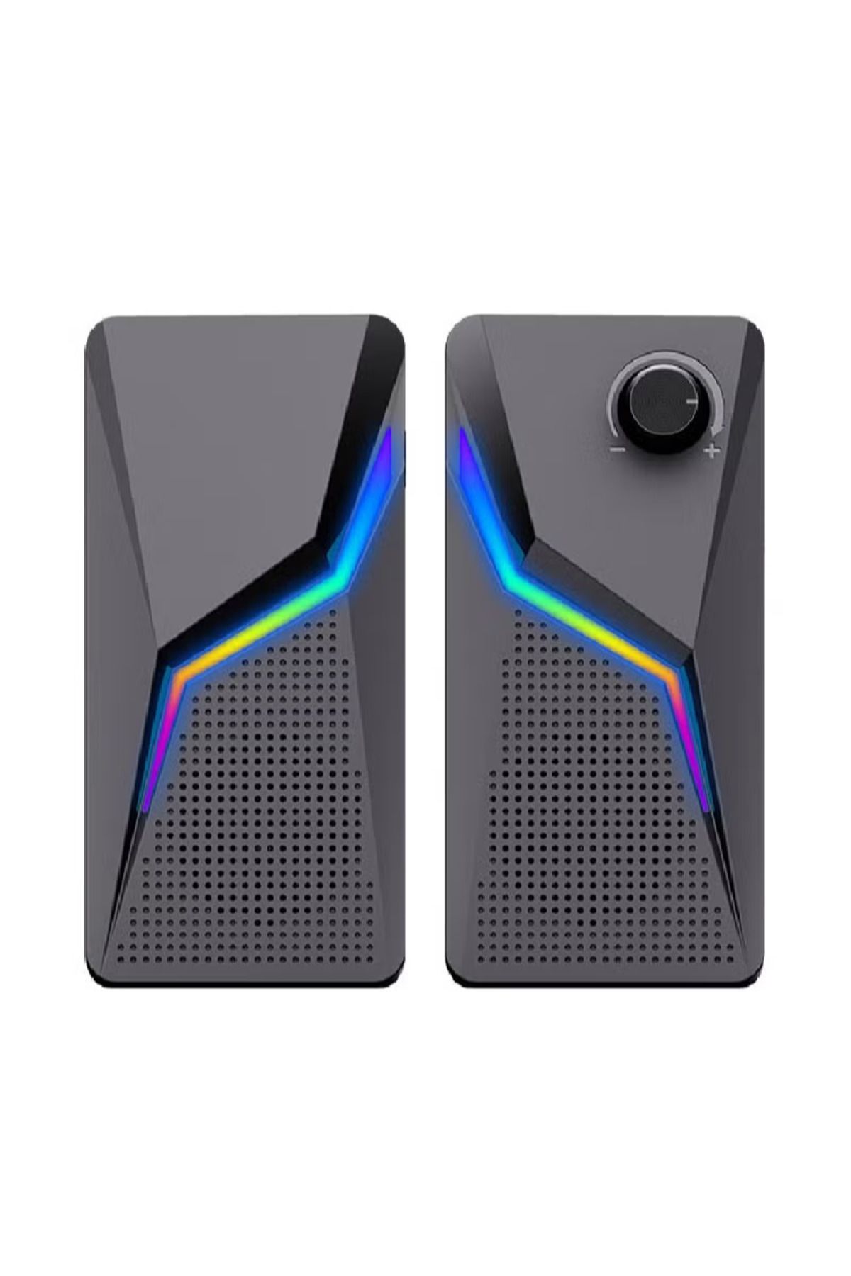 COOYA-RGB Desktop USB PC Speaker,Wired Stereo Sound Speaker for Computer Notebook 1
