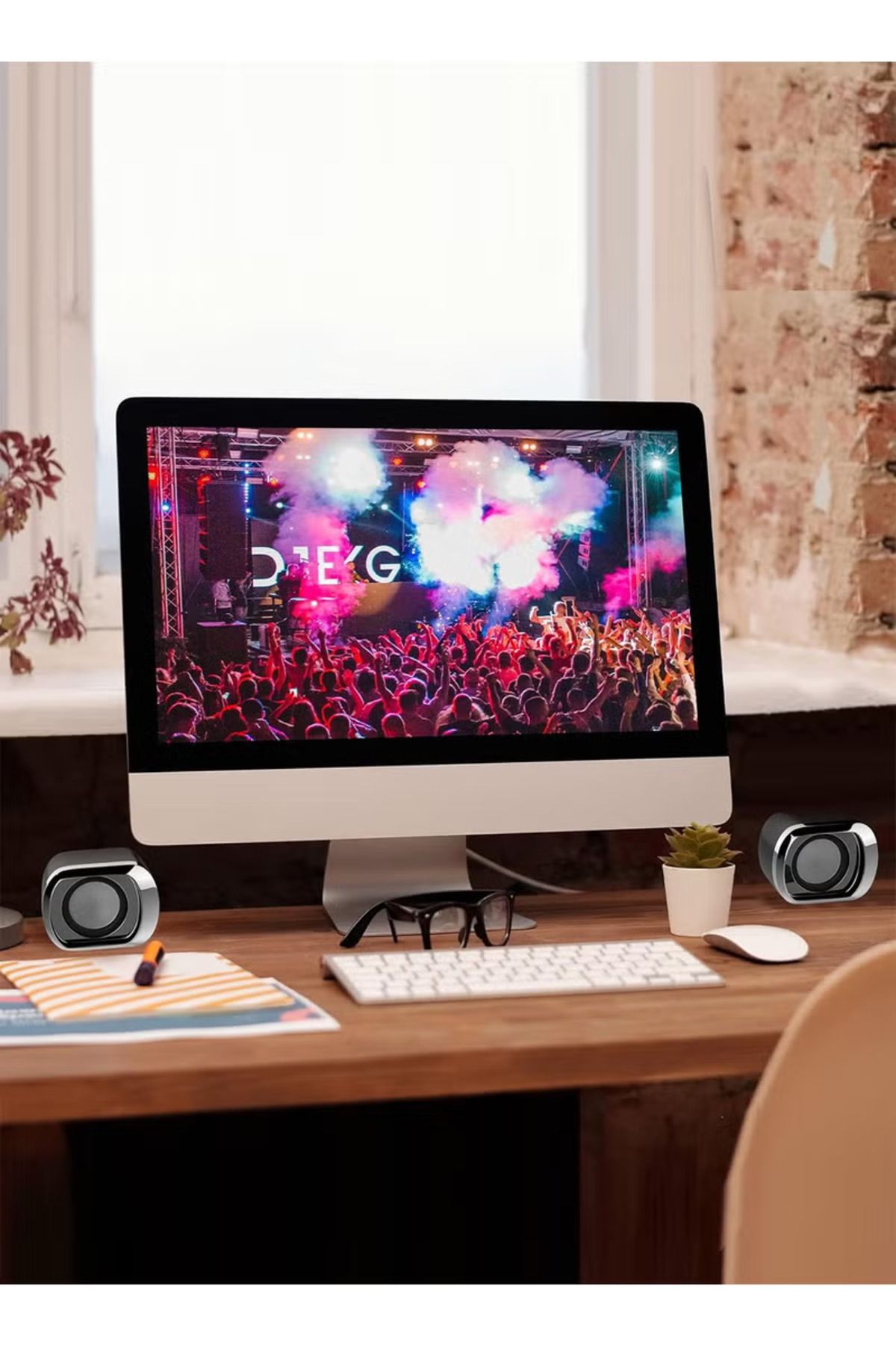 COOYA-Computer Speaker,with Volume Control and 3.5 Mm Audio Plug, USB Powered,for PC Tablets Cellphone 5