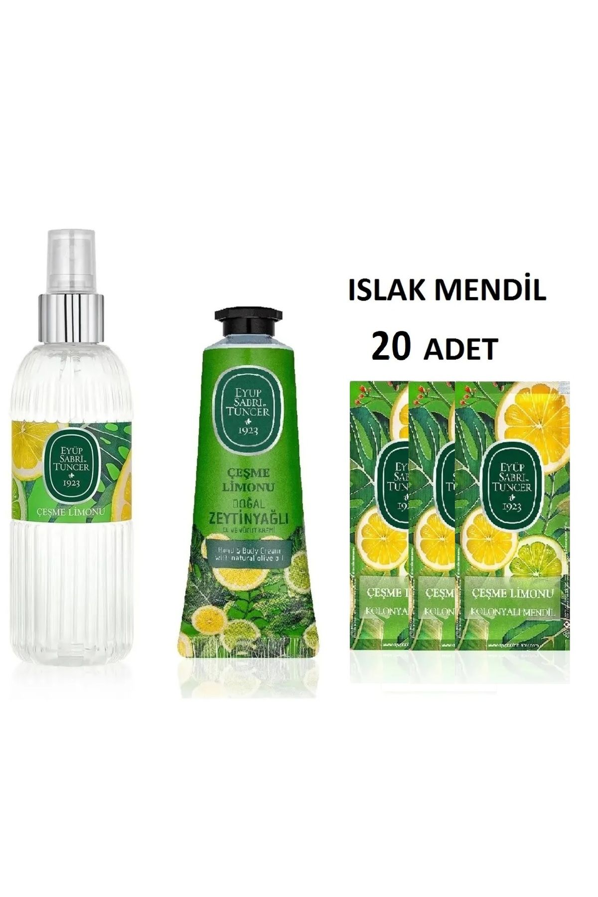 Eyüp Sabri Tuncer EYÜP SABRİ TUNCER ÇEŞME LİMONU OKUL ÇANTASI-14 KREM50ML,ISLAKMENDİL20ADET,KOLONYA150ML