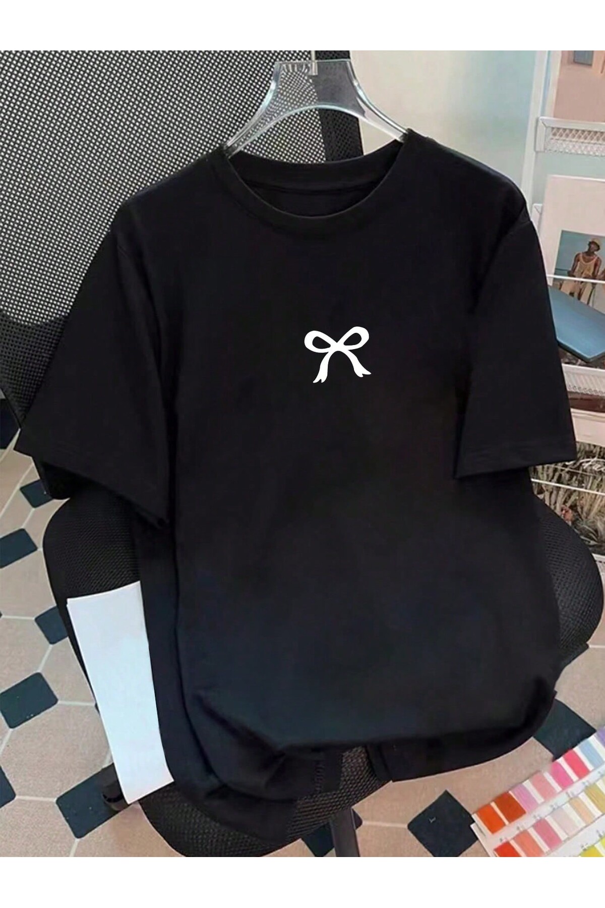 ZEMLİYA Μπλουζάκι Unisex Oversize Crew Neck με στάμπα