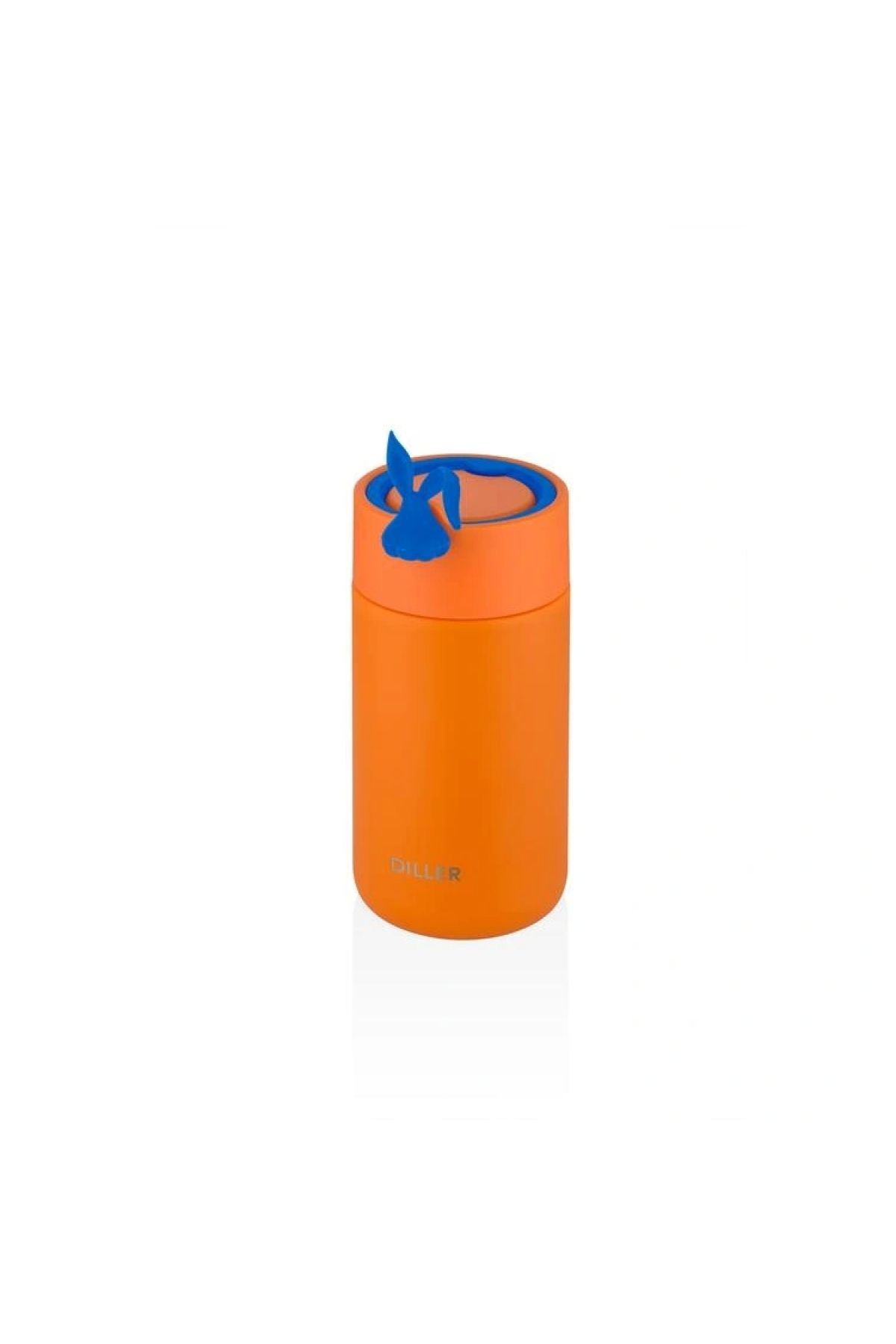 DILLER-Vagonlife Silicone Carrying Steel Flask with Strainer and Rabbit Figure with Handle D9078 420 ml 7