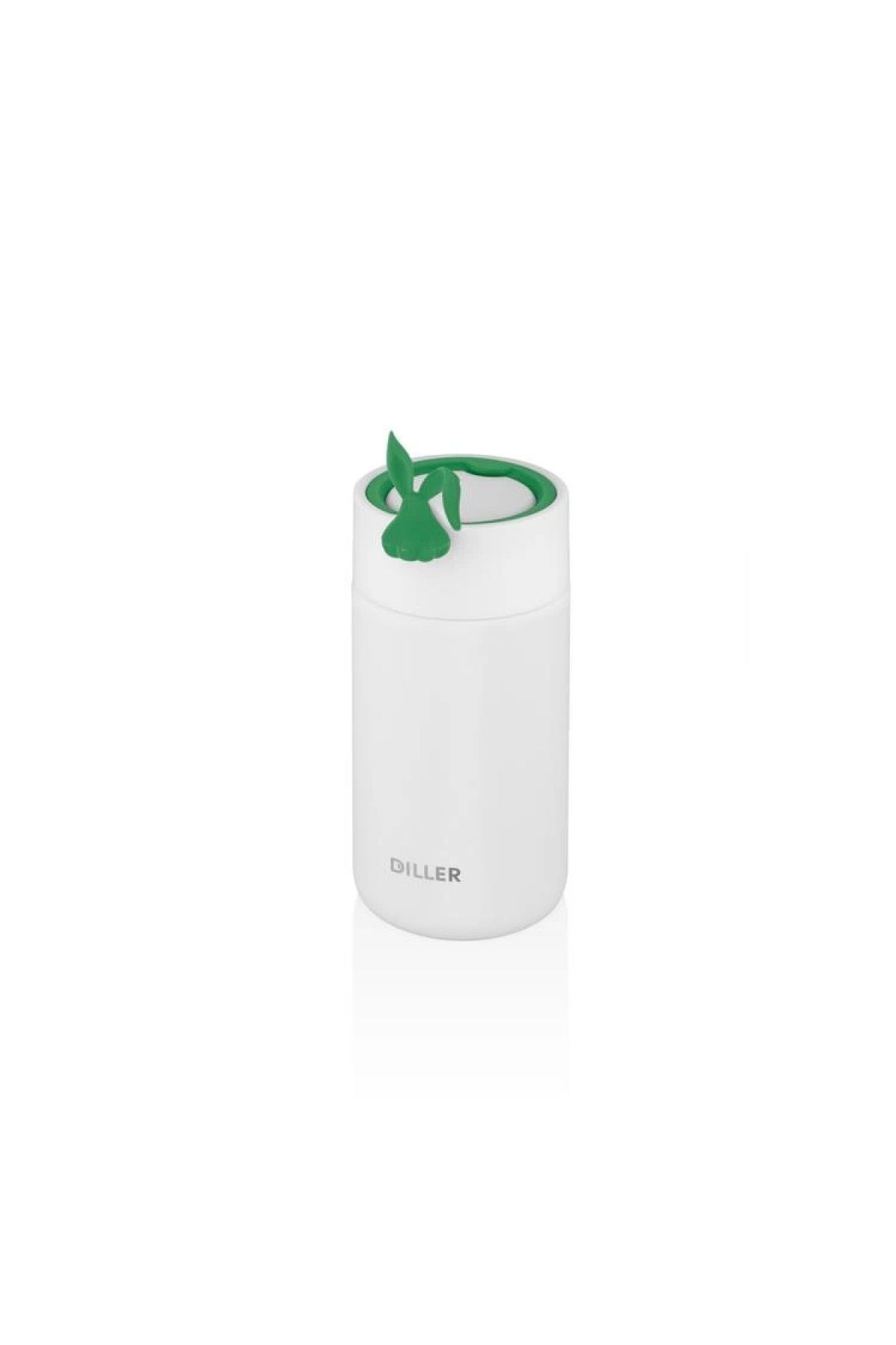 DILLER-Vagonlife Silicone Carrying Steel Flask with Strainer and Rabbit Figure with Handle D9078 420 ml 5